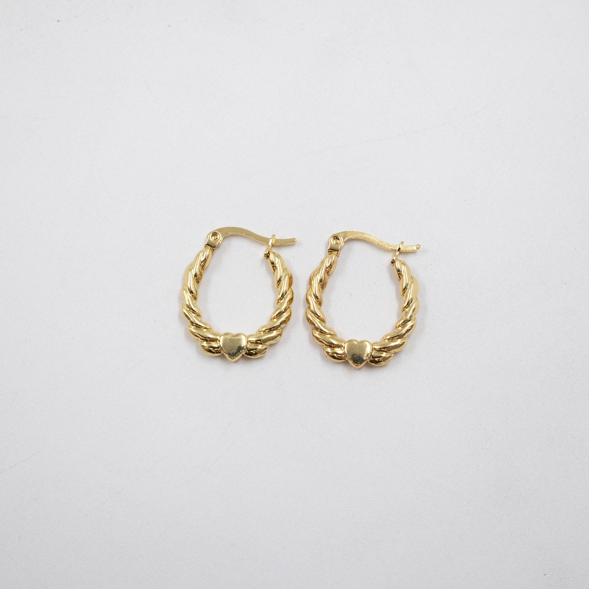 Aretes Dorados Chicos M5 Oro Laminado