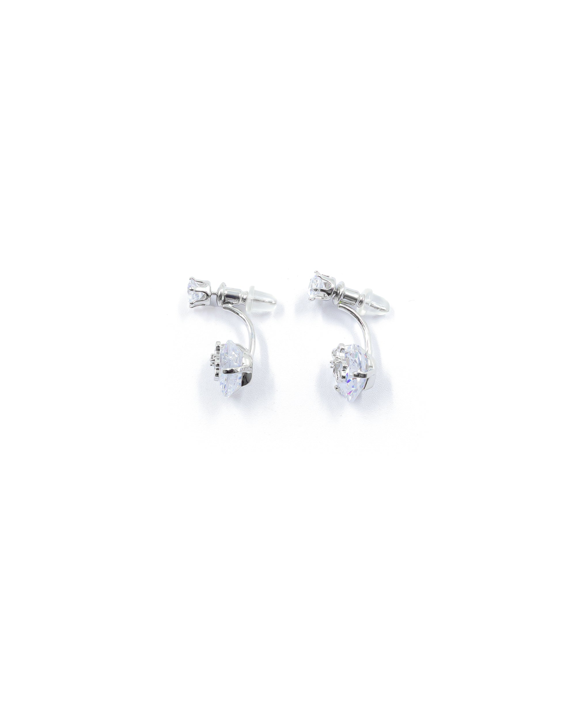 Aretes Largos Ansheli Plateados M17 Oro Laminado
