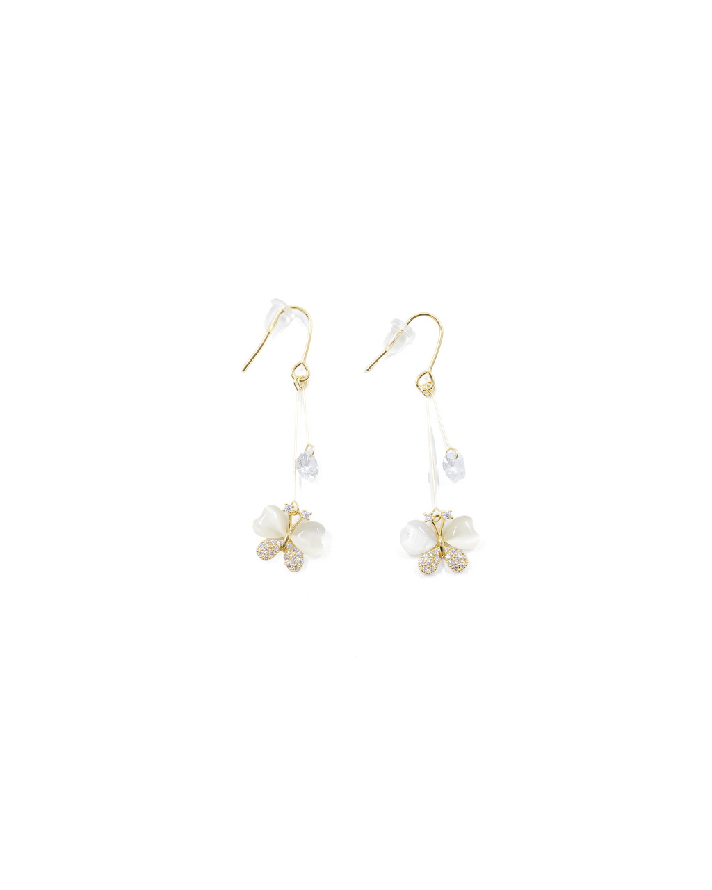Aretes Largos Ansheli Dorados M1 Oro Laminado