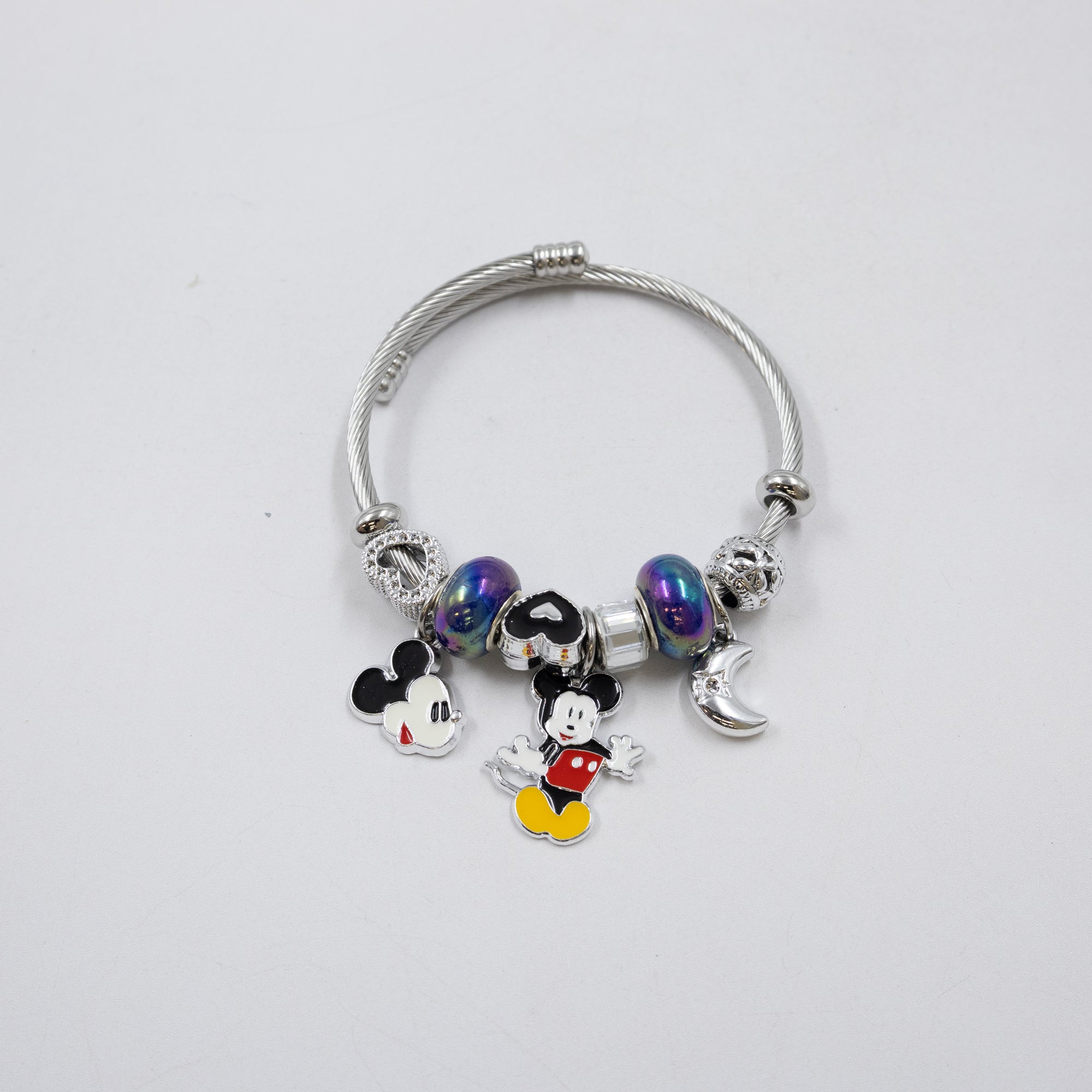 Pulsera tipo Pandora Plateados M8 Oro Laminado