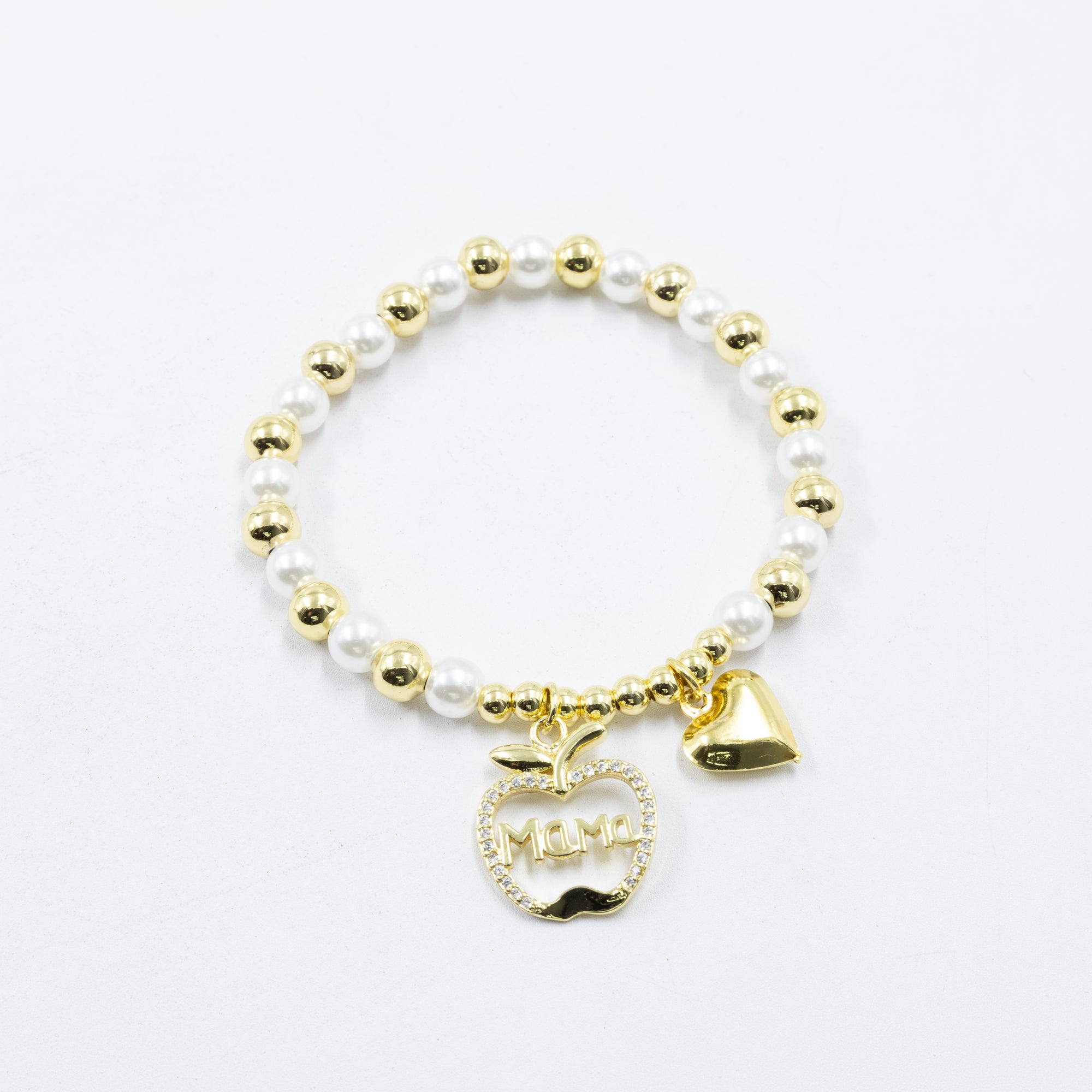 Pulsera con dije de Mamá M5 Oro Laminado 05/03/26