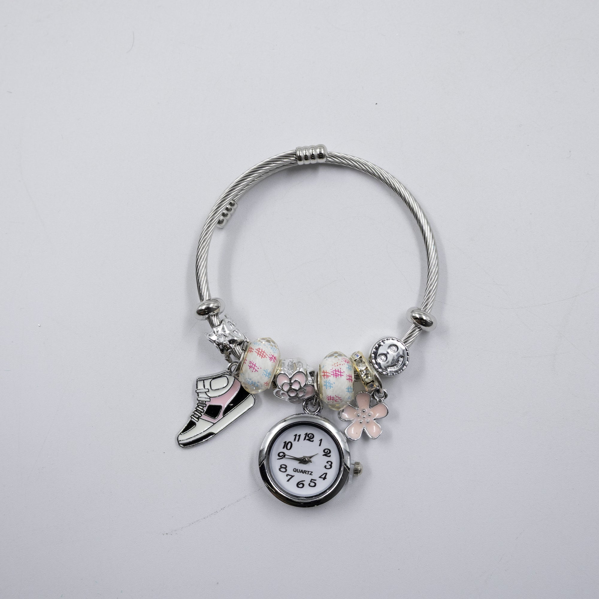 Pulsera tipo Pandora Plateadas M21 Oro Laminado