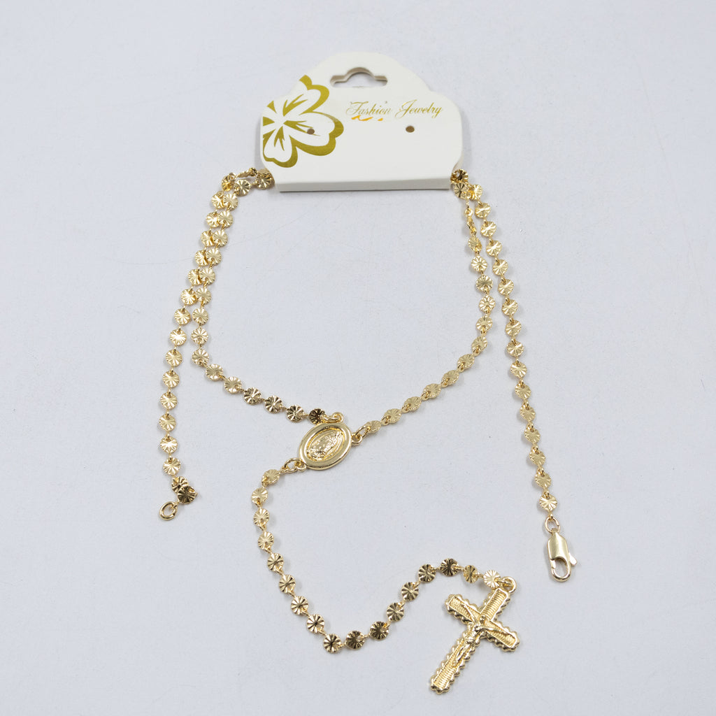 Collar Dorado Religioso M2 Oro Laminado