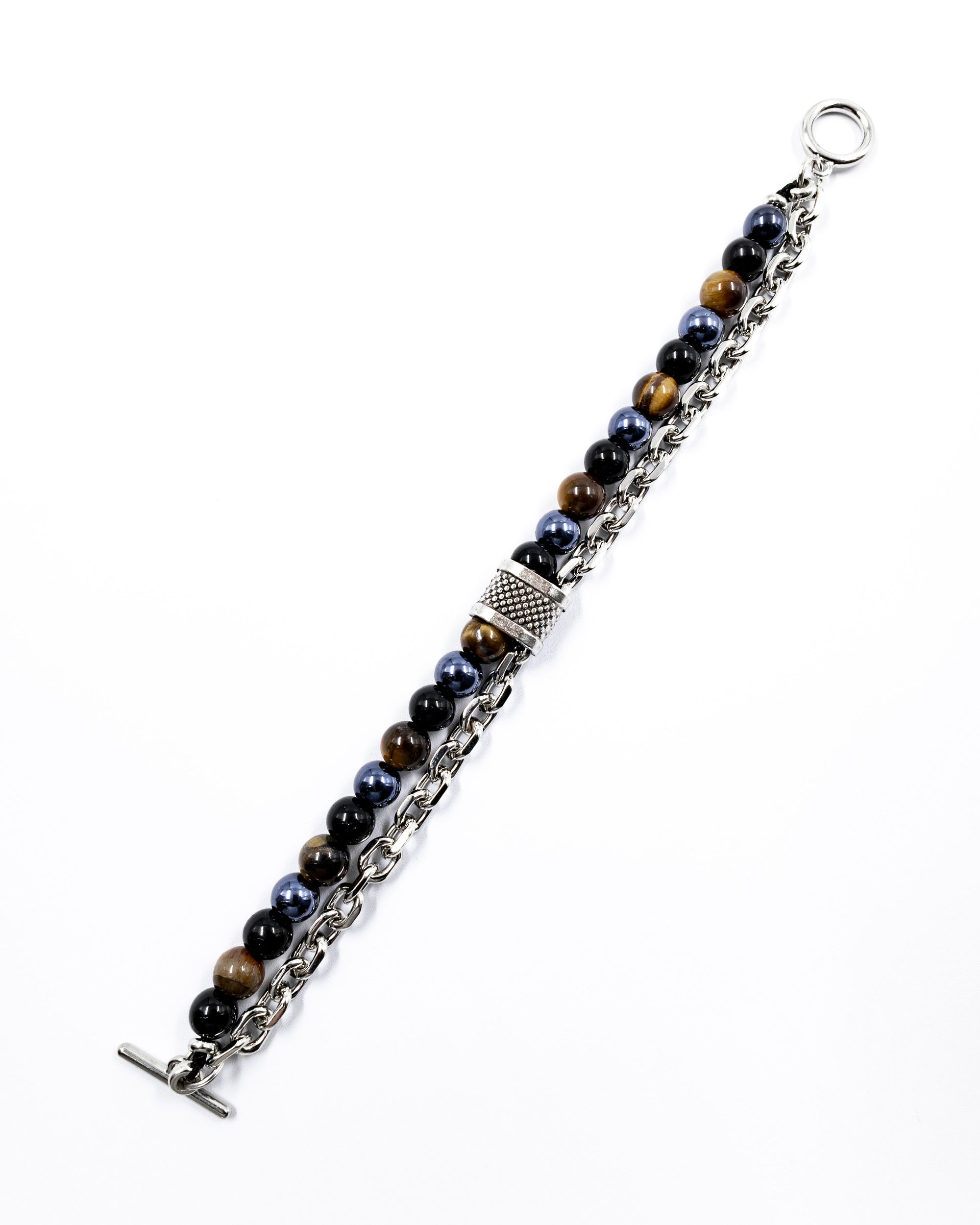 Pulsera de cuentas con Dije - M5 Acero Inoxidable