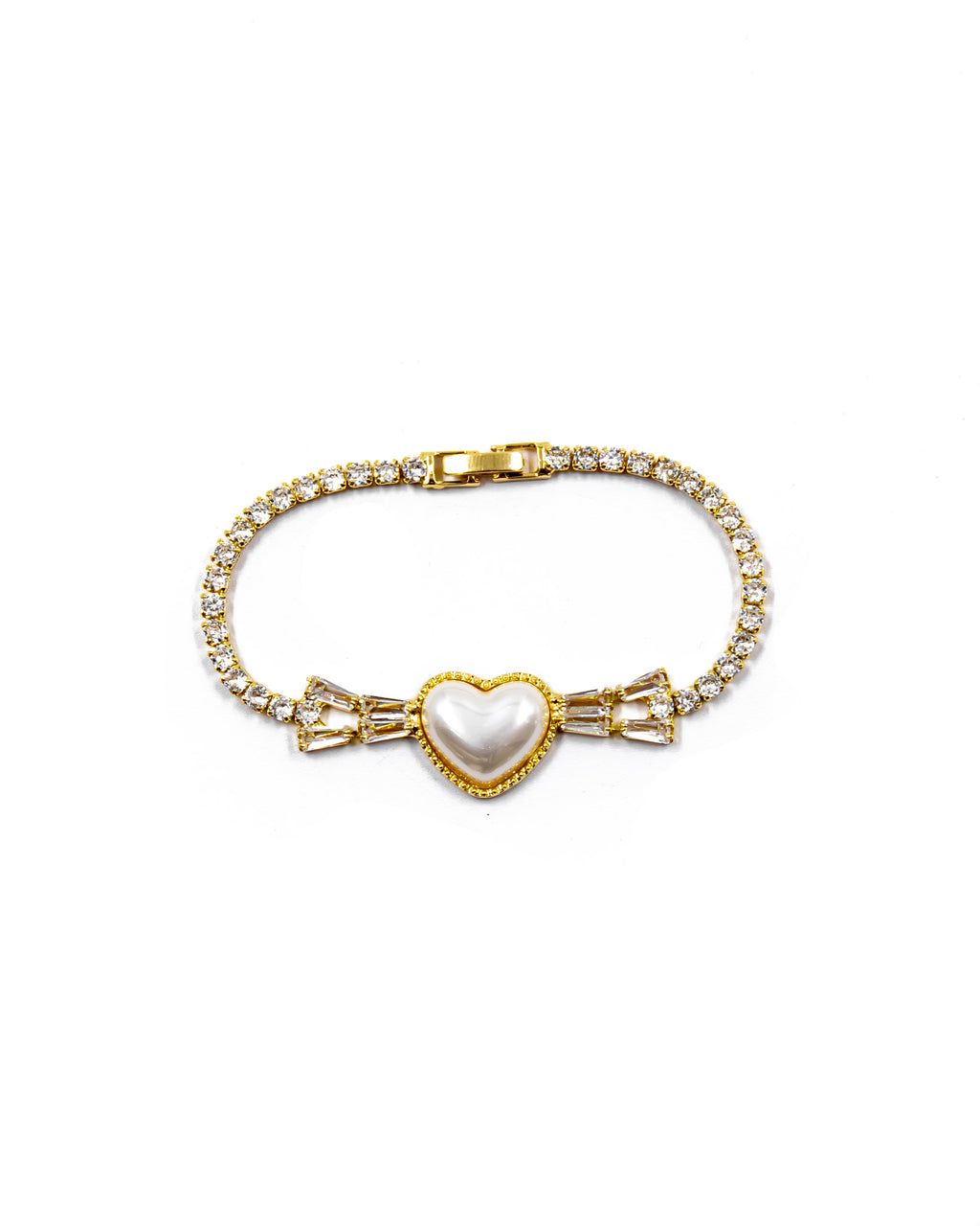 Pulsera dorada de piedras con piedra - M4 Oro Laminado