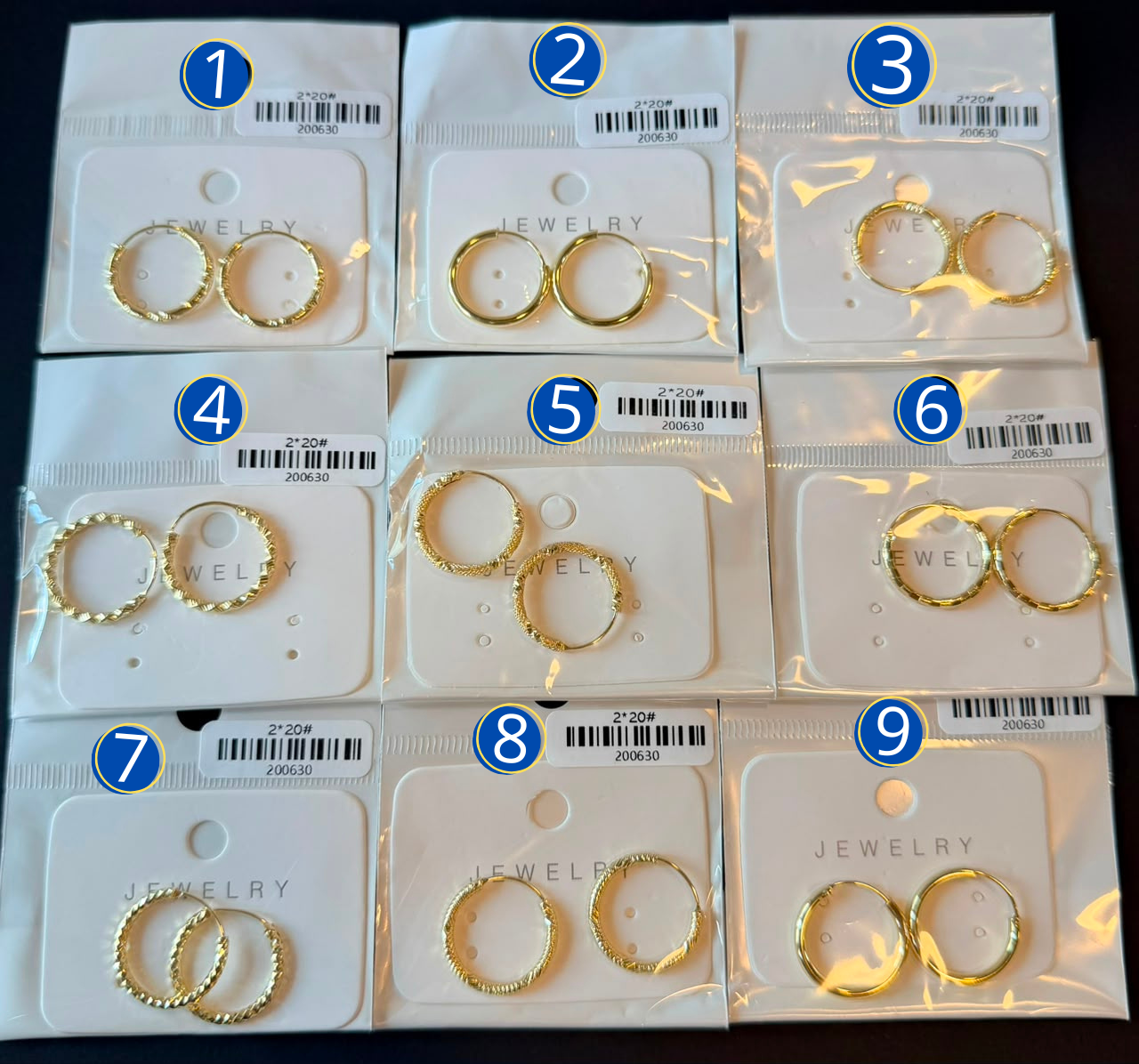 [01/AGOSTO/26] Arracadas Doradas M3 Oro Laminado