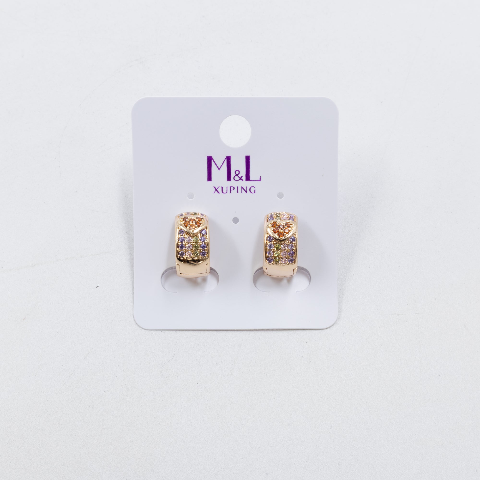 Aretes Dorados Xuping de Aro M9 Oro Laminado