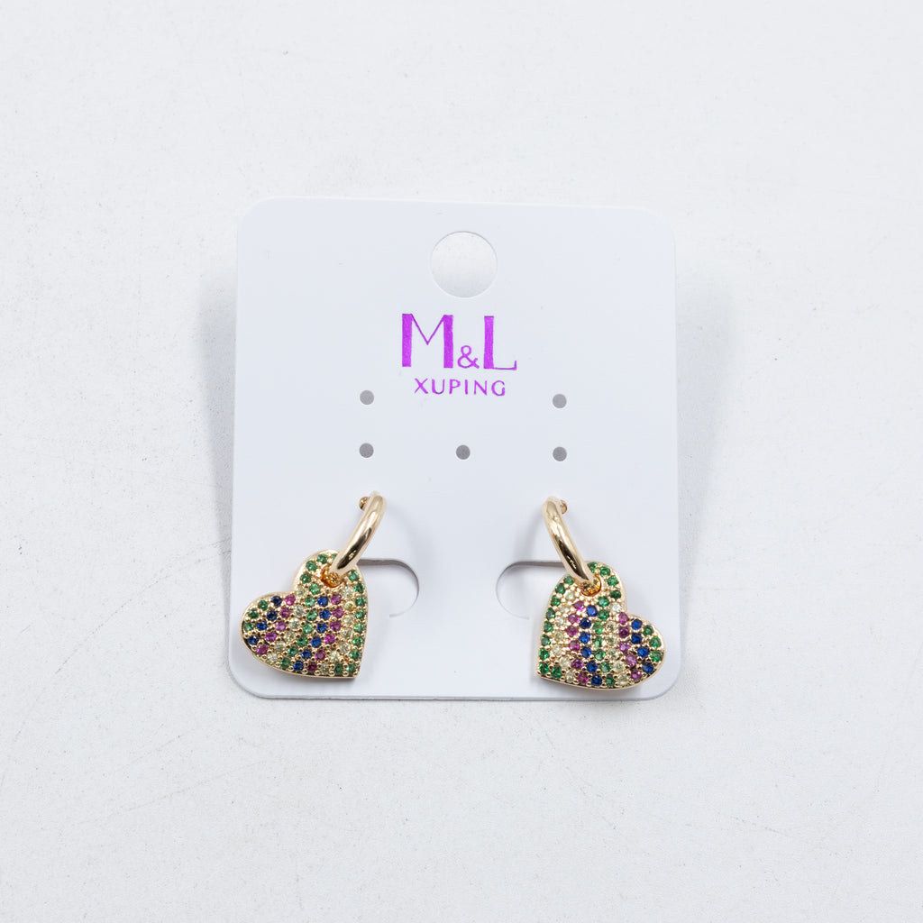 Aretes Xuping Dorados M16 Oro Laminado
