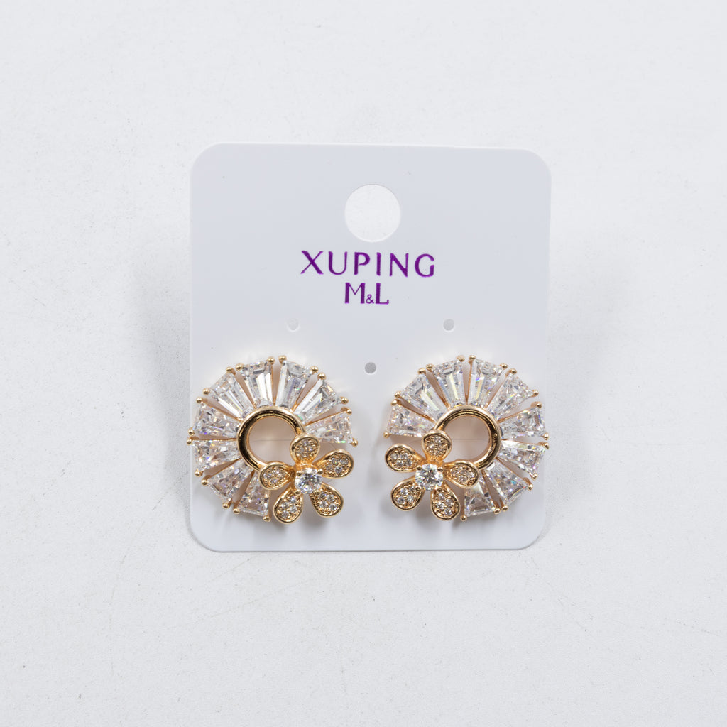 Aretes Xuping Dorados M8 Oro Laminado
