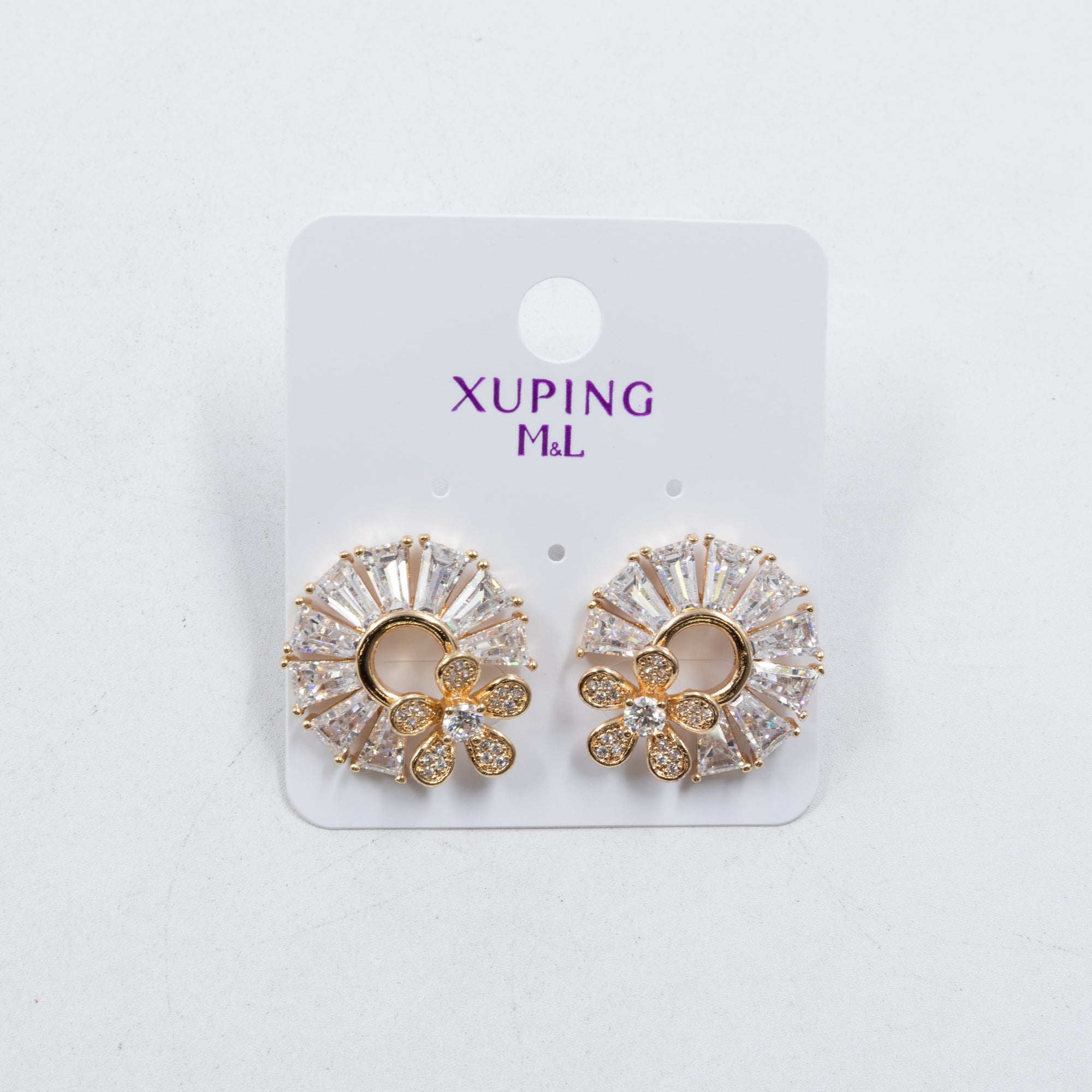 Aretes Xuping Dorados M8 Oro Laminado