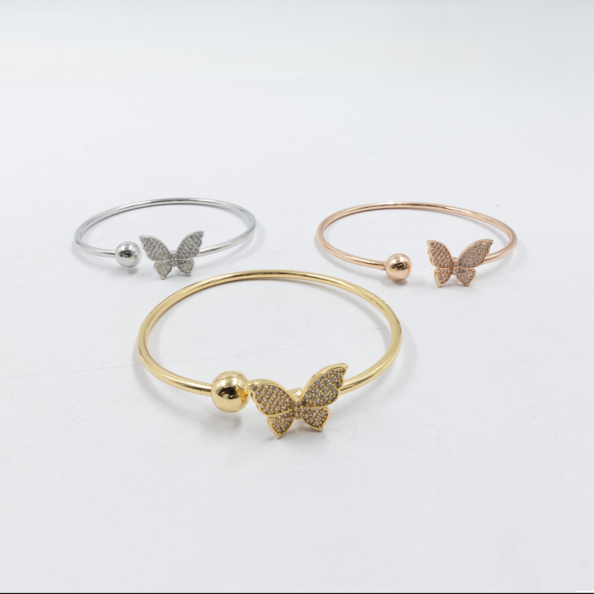 Pulseras Ajustable de tres colores  M2 Oro Laminado