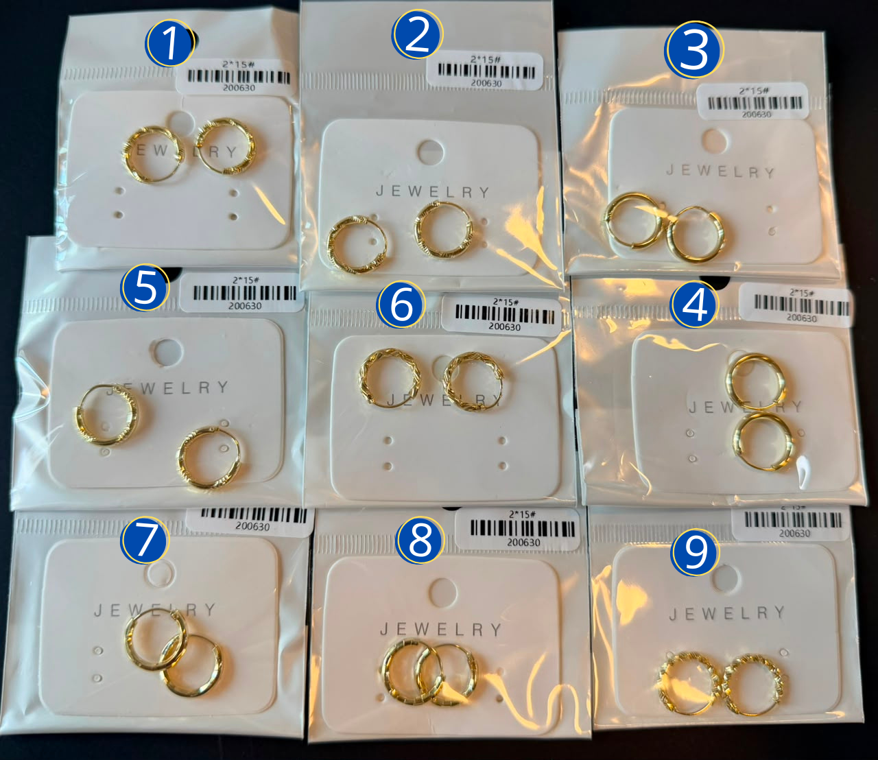 [01/AGOSTO/26] Arracadas Doradas M4 Oro Laminado