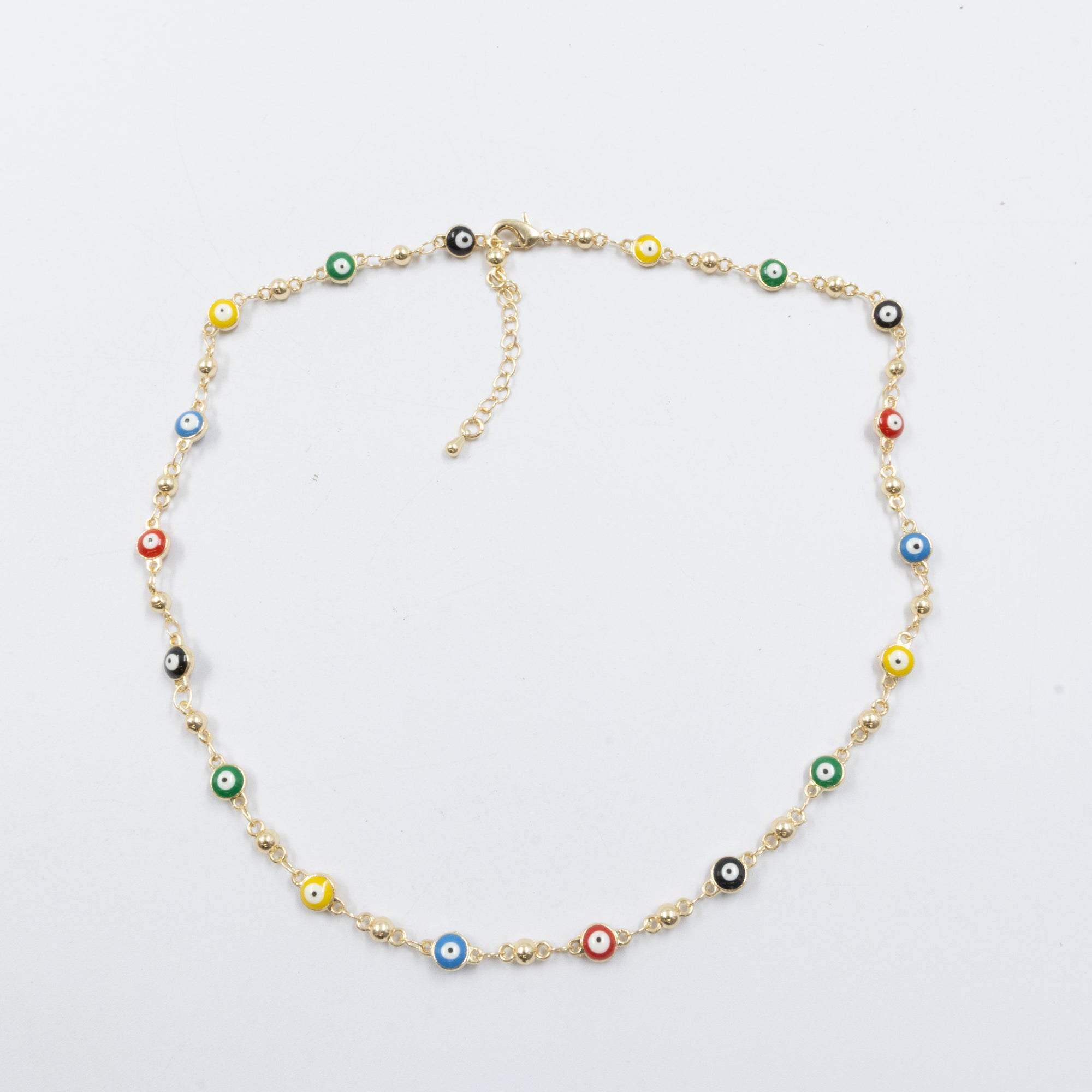 Collar Dorado de Ojo Turco M1 Oro Laminado