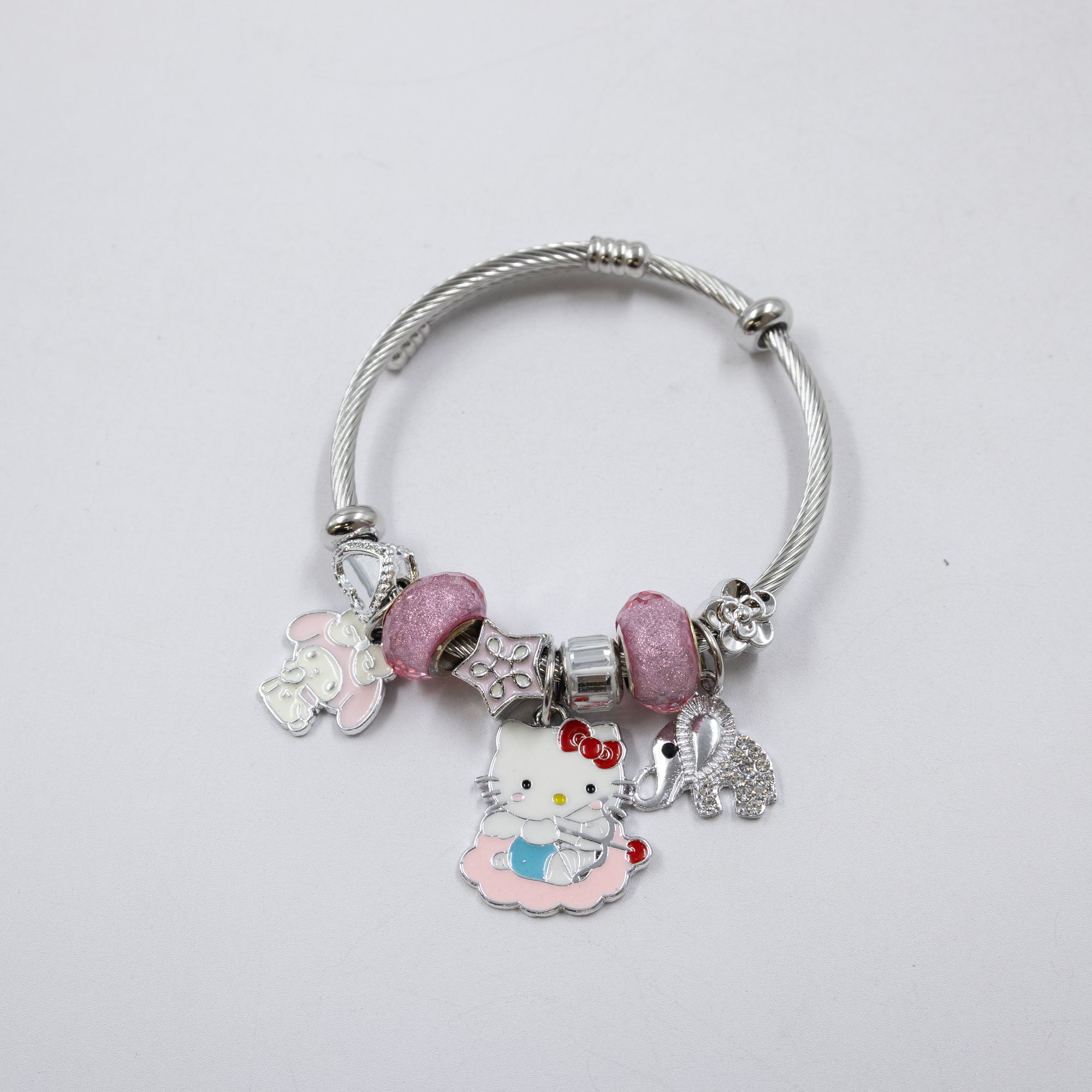 Pulsera tipo Pandora Plateados M1 Oro Laminado