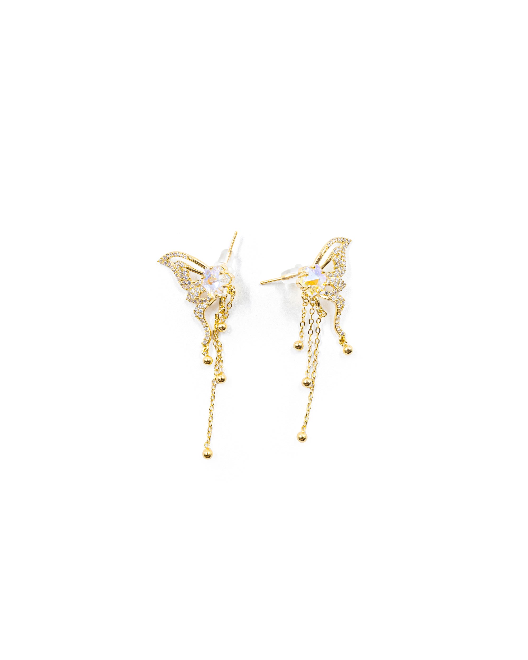 Aretes Largos Ansheli Dorados M13 Oro Laminado