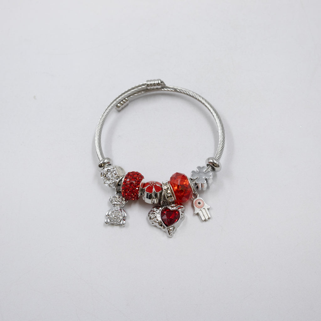 Pulsera tipo Pandora Plateados M11 Oro Laminado