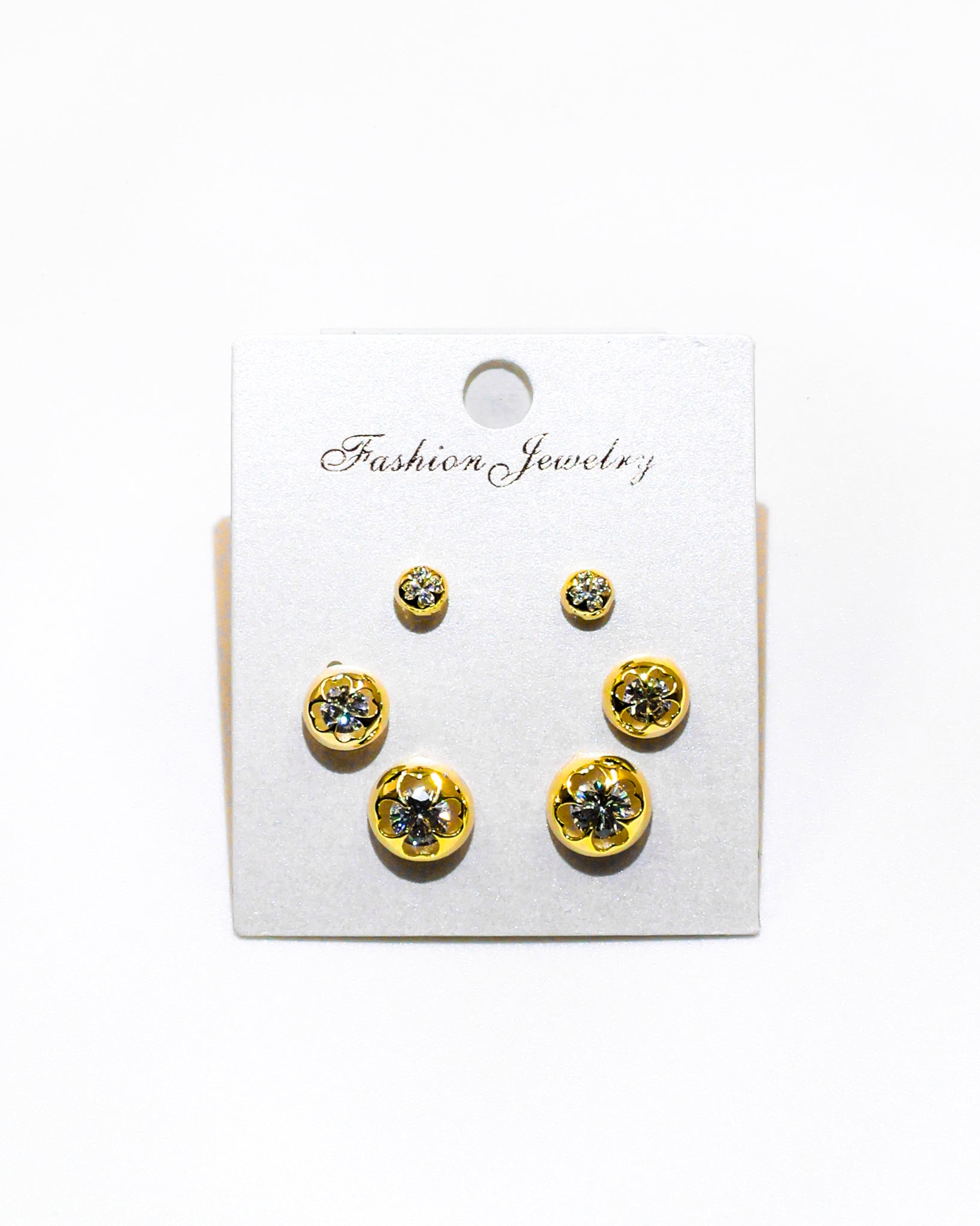 Set Aretes X3 - M7 Oro Laminado