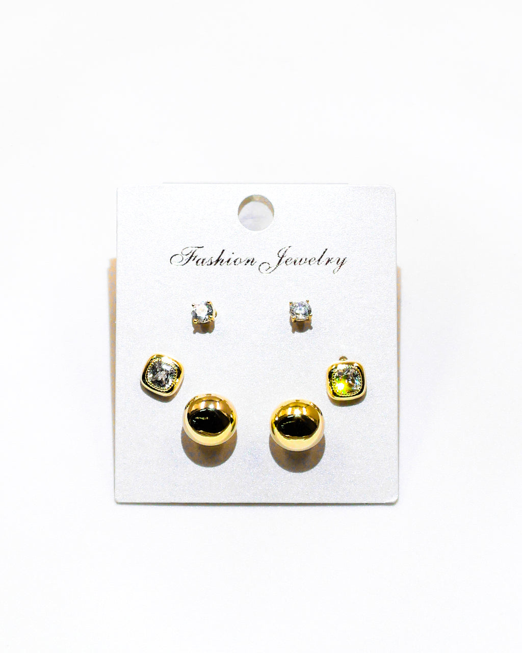 Set Aretes X3 - M5 Oro Laminado