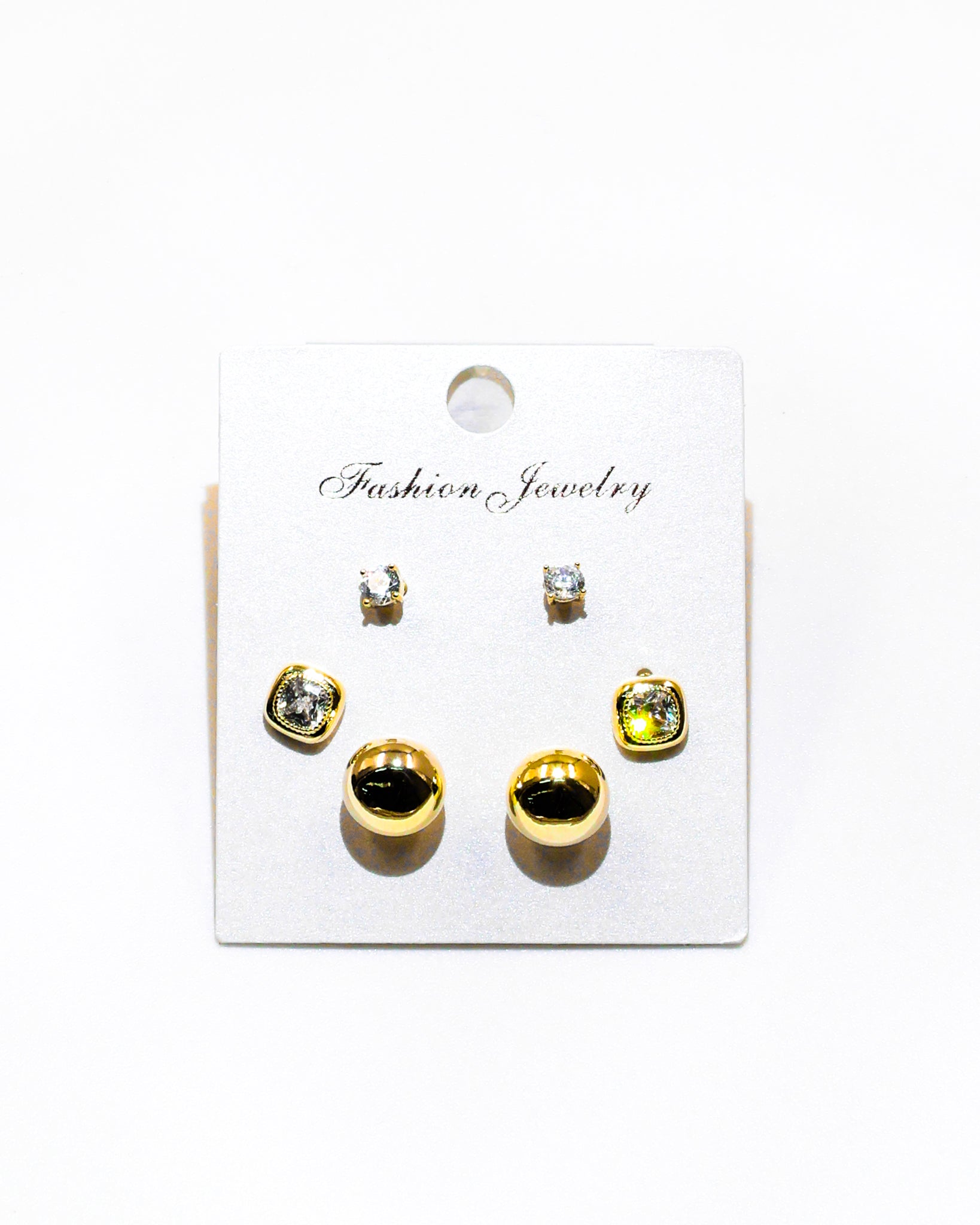 Set Aretes X3 - M5 Oro Laminado
