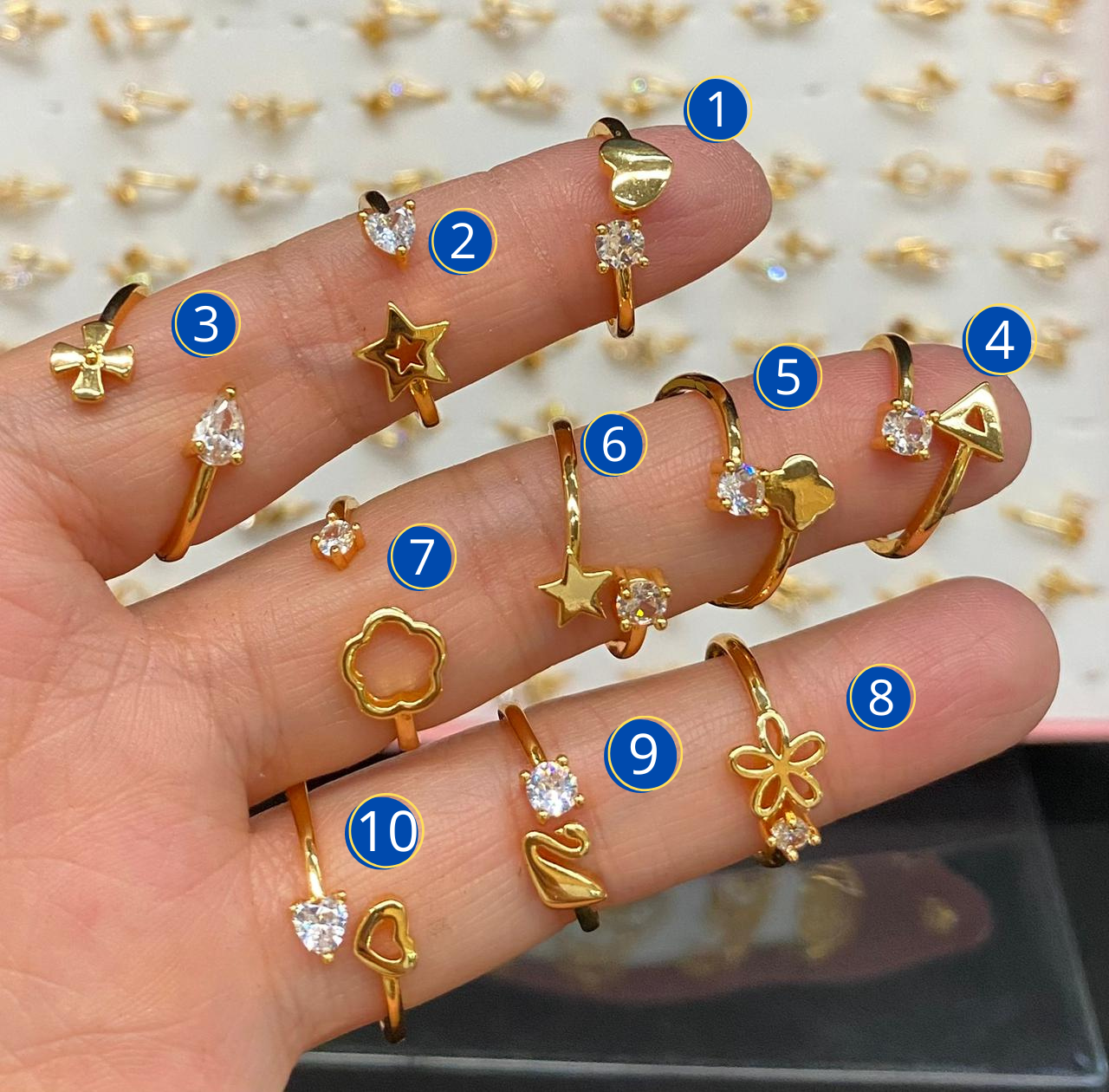 Anillos M3 ORO LAMINADO