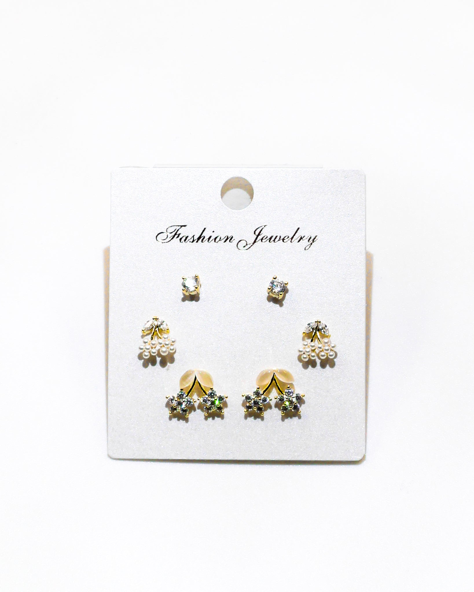 Set Aretes X3 - M20 Oro Laminado