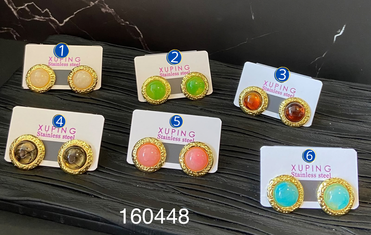 [03/OCTUBRE/26] Aretes Dorados Diferentes Diseños M4 Acero Inoxidable