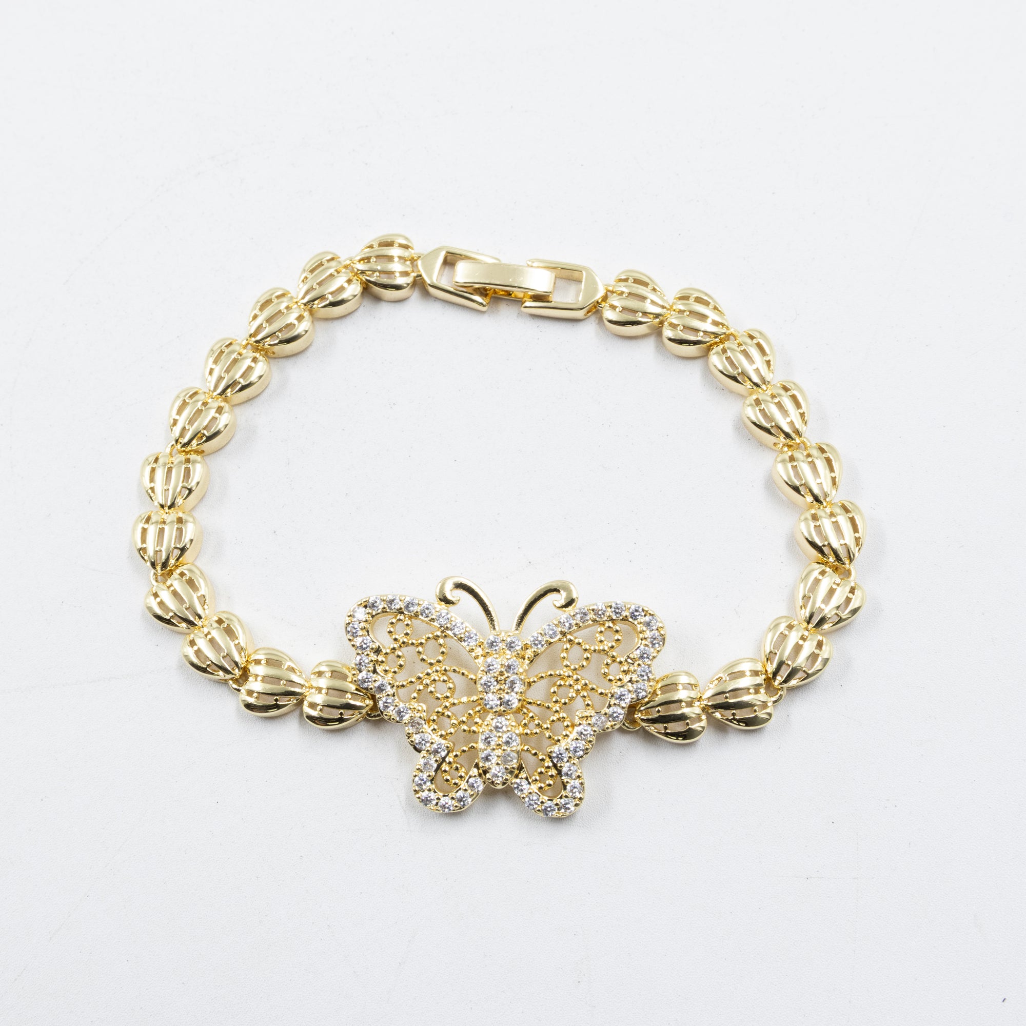 Cadenas de Pulseras Doradas con Piedras M3 Oro Laminado