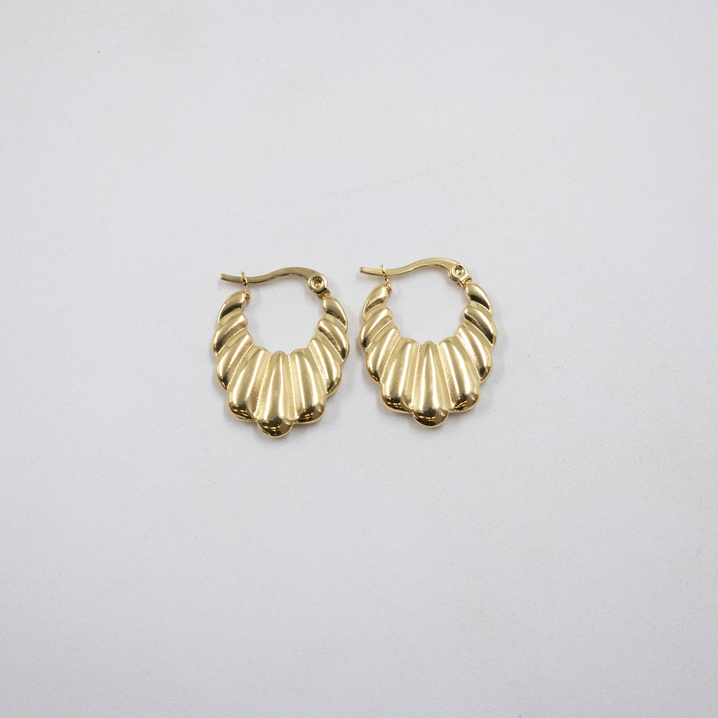 Aretes Dorados Chicos M2 Oro Laminado