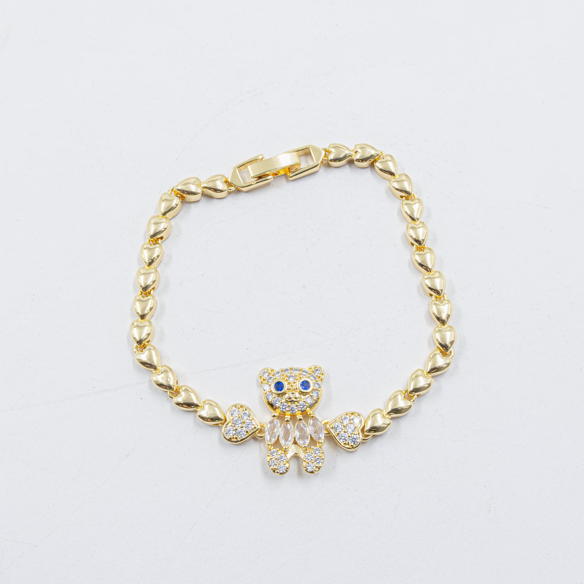 Cadenas de Pulseras Doradas con Piedras M4 Oro Laminado
