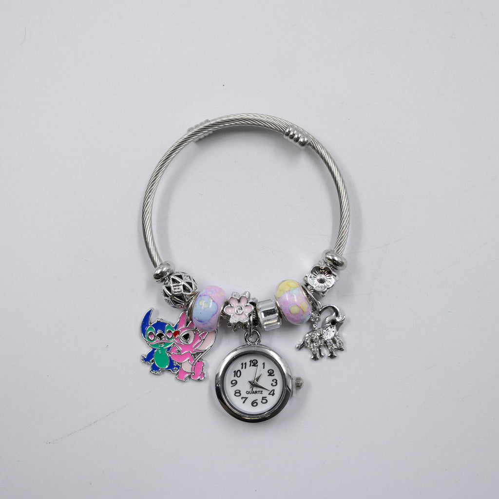 Pulsera tipo Pandora Plateadas M19 Oro Laminado
