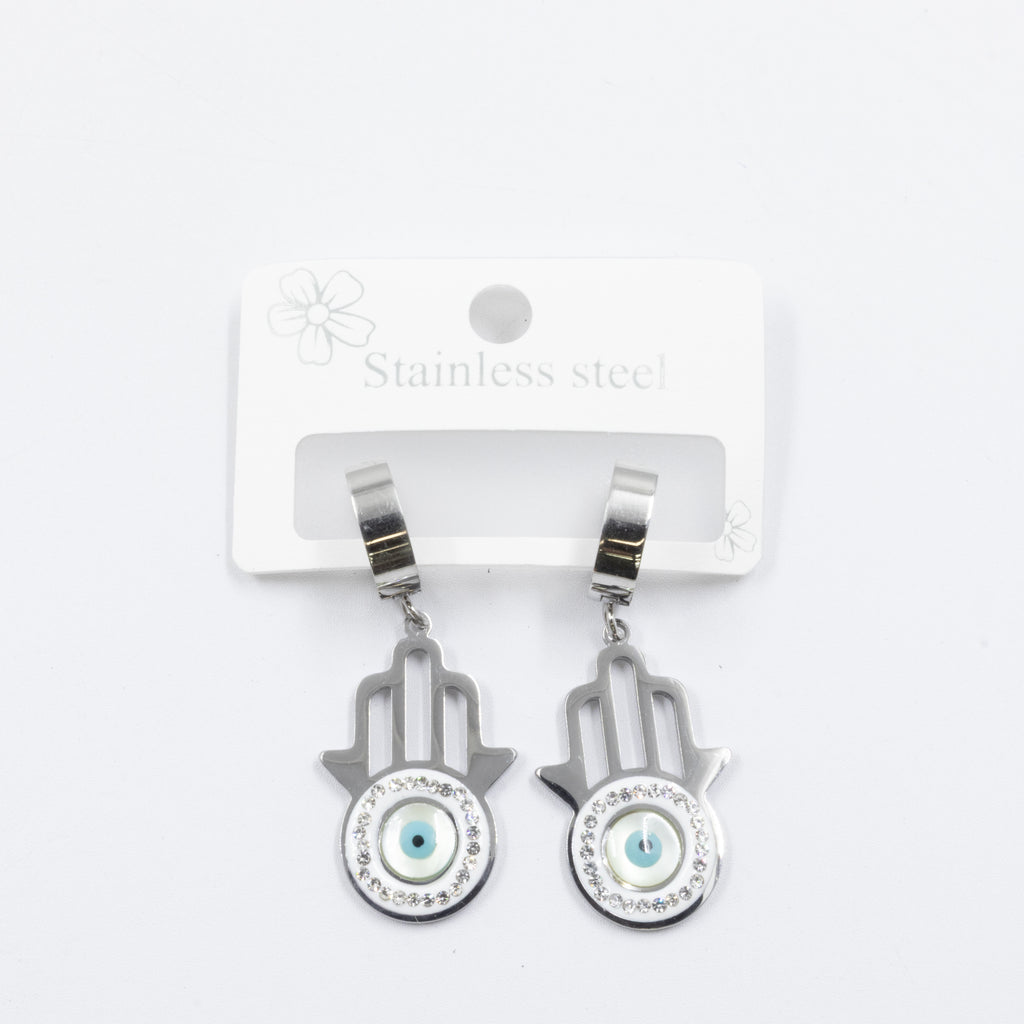 Aretes Dorados de Ojo Turco M7 Oro Laminado