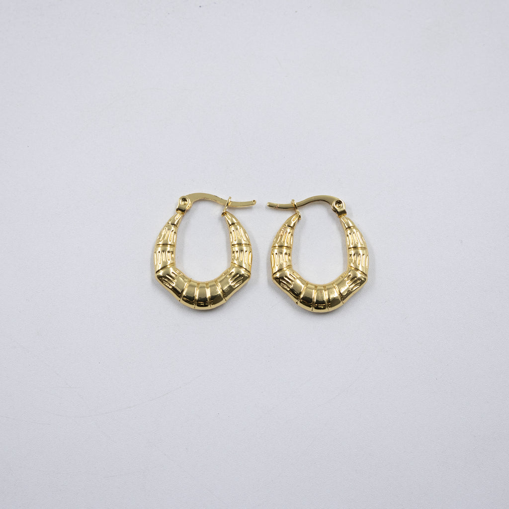 Aretes Dorados Chicos M4 Oro Laminado