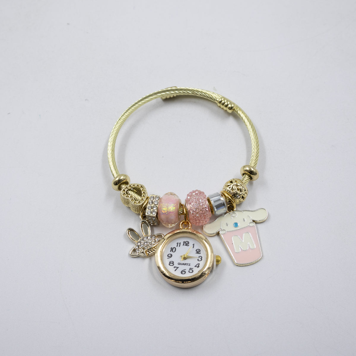 Pulsera tipo Pandora Dorados M15 Oro Laminado