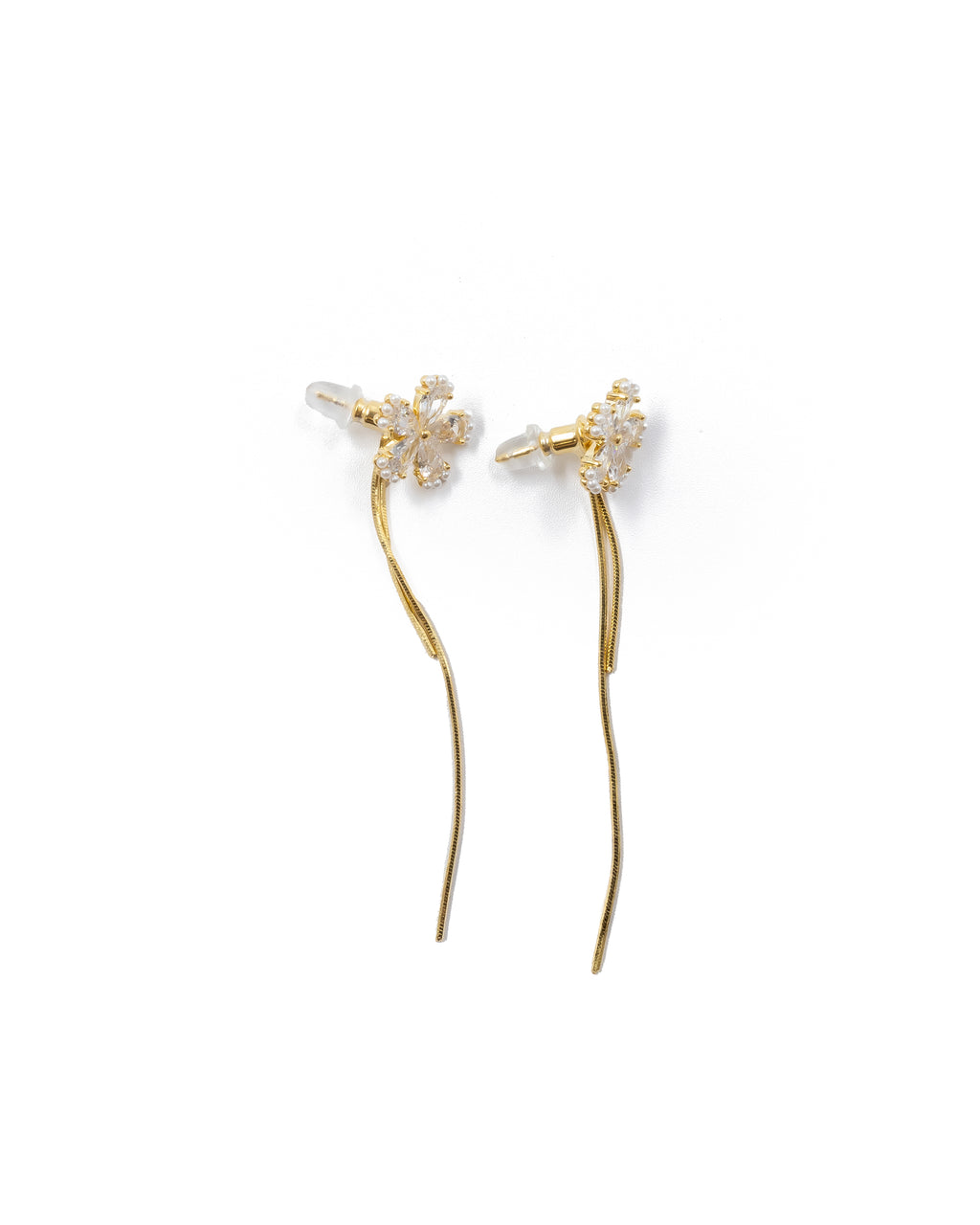 Aretes Largos Ansheli Dorados M6 Oro Laminado