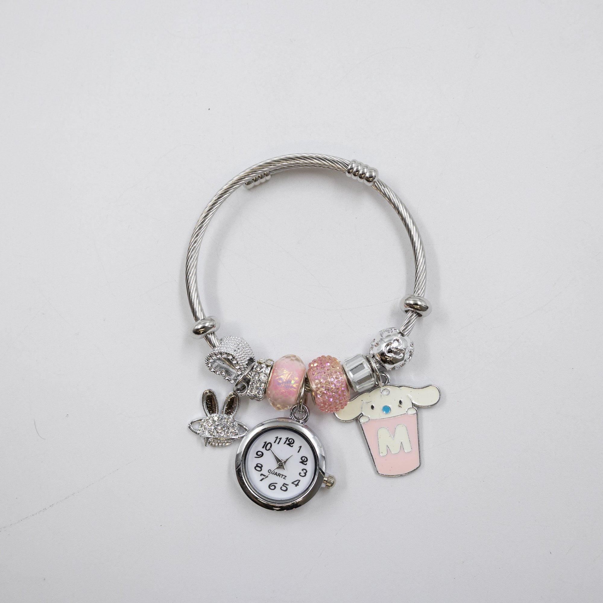 Pulsera tipo Pandora Plateadas M14 Oro Laminado