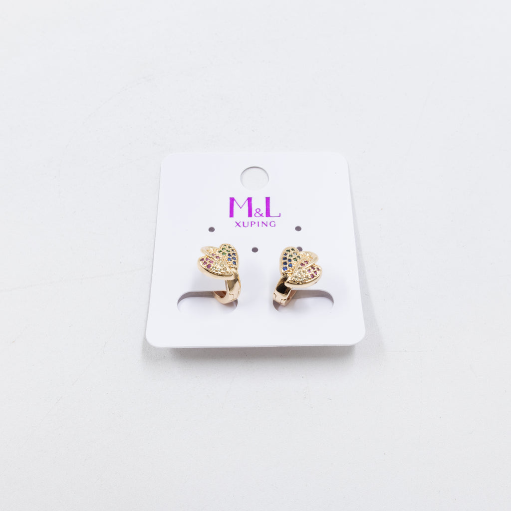 Aretes Dorados Xuping de Aro M5 Oro Laminado