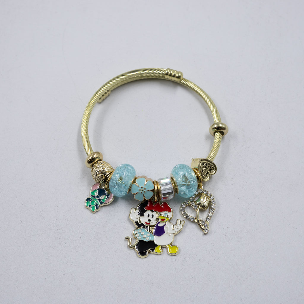 Pulsera tipo Pandora M8 Oro Laminado