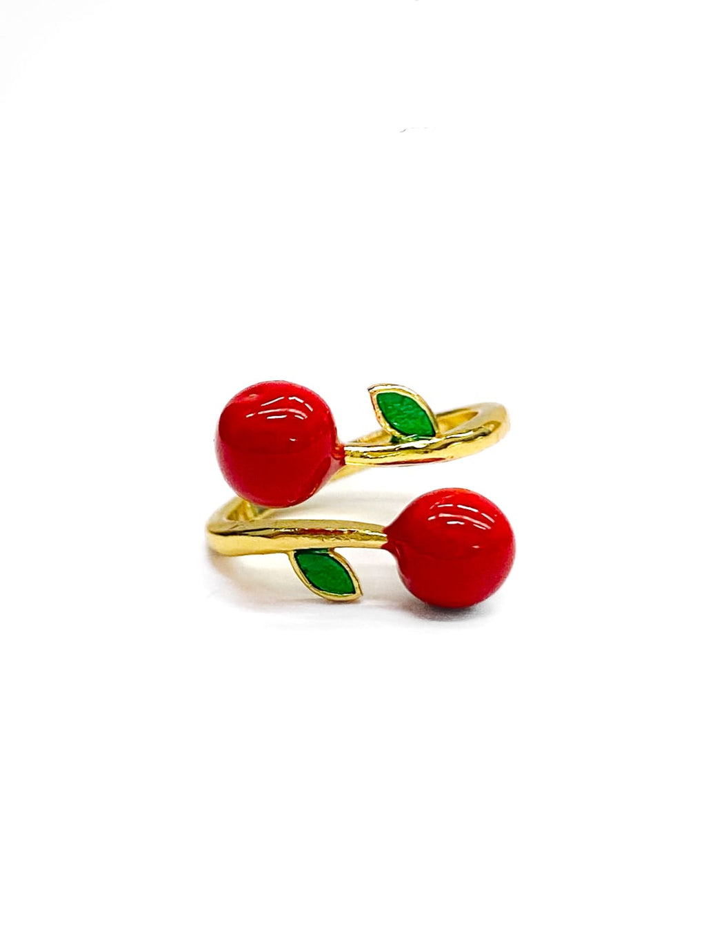 Anillo Cerezas Ajustable M3 Oro Laminado
