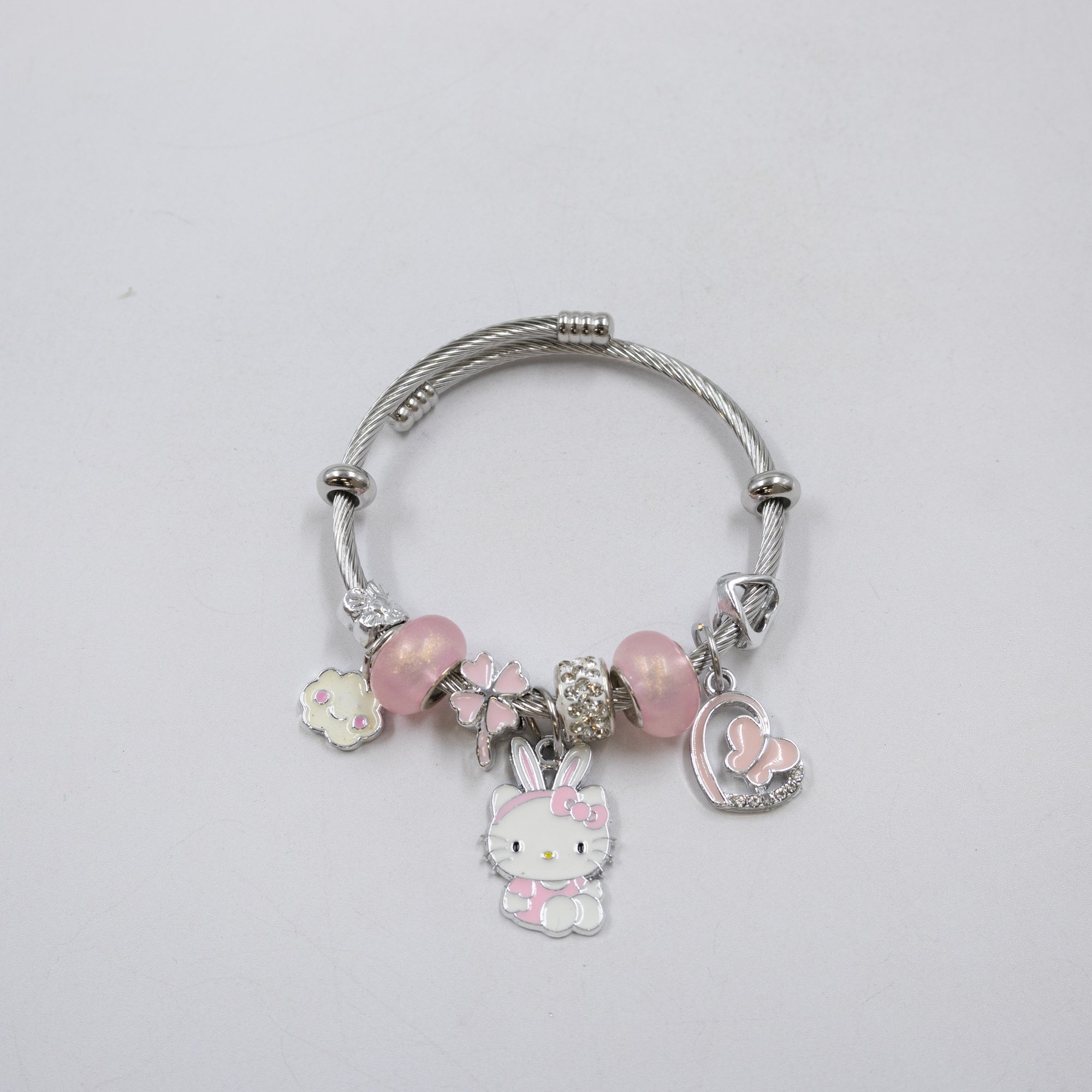 Pulsera tipo Pandora Plateados M9 Oro Laminado