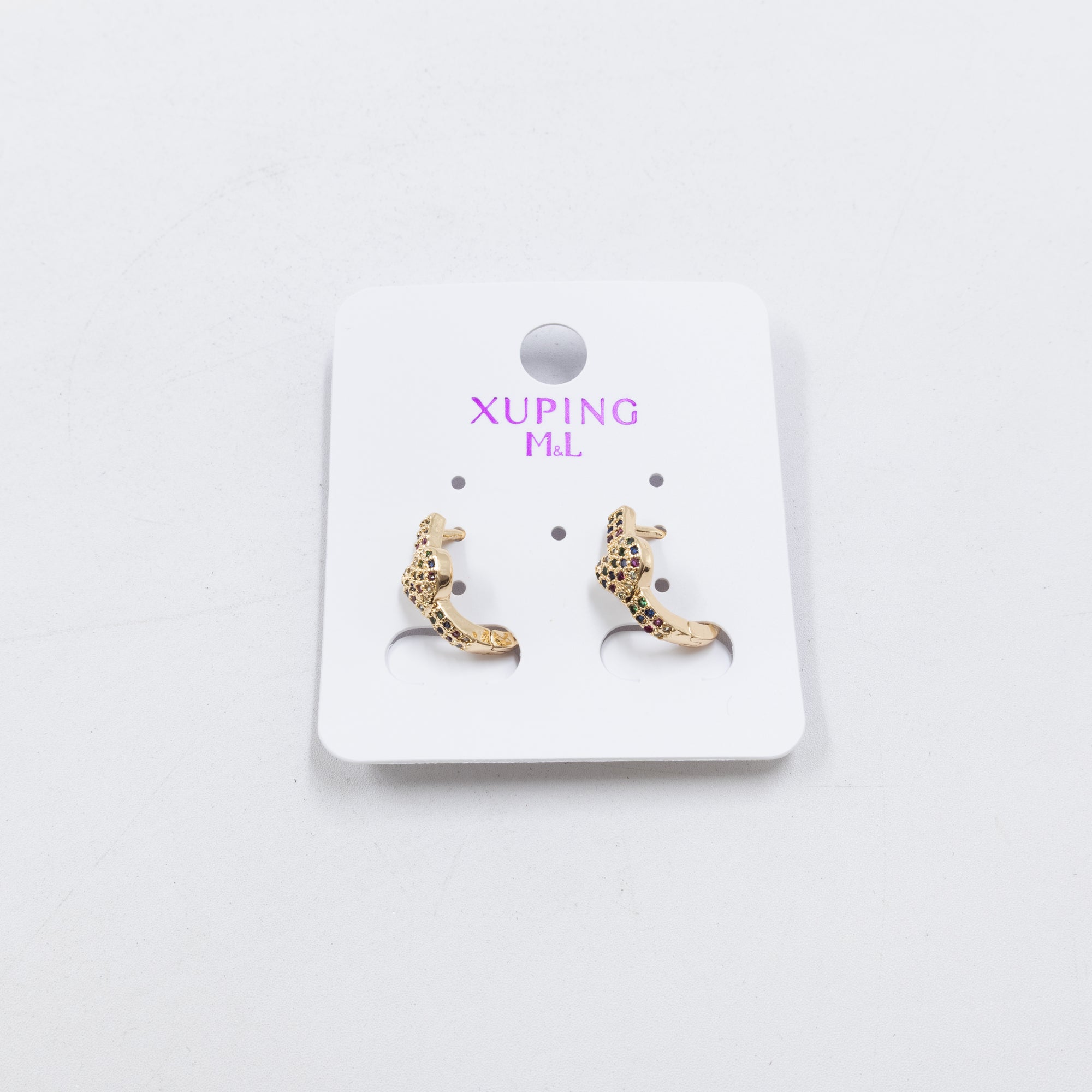 Aretes Dorados Xuping de Aro M6 Oro Laminado