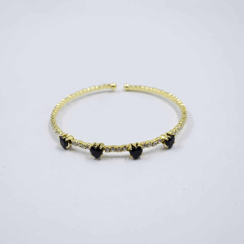 Pulseras Doradas con Piedras M7 Oro Laminado