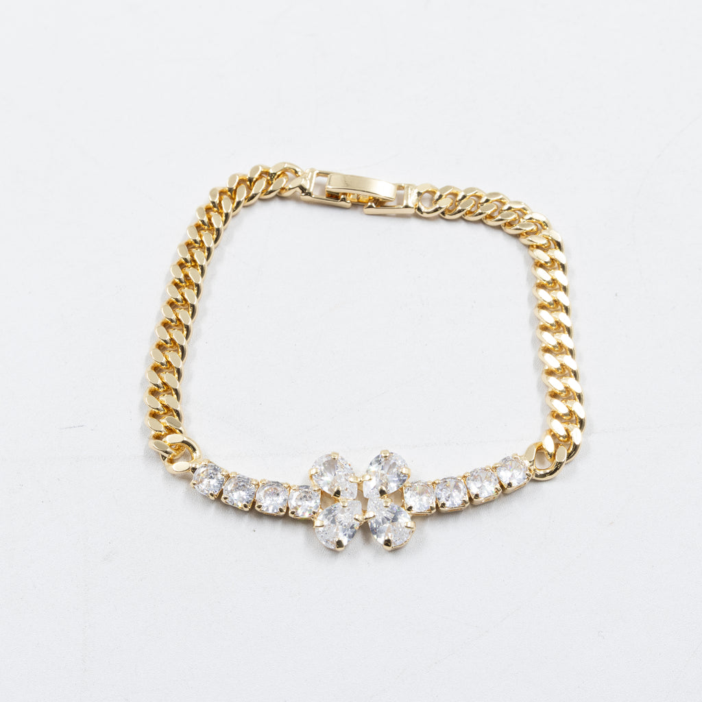 Pulseras Doradas con Piedras M7 Oro Laminado