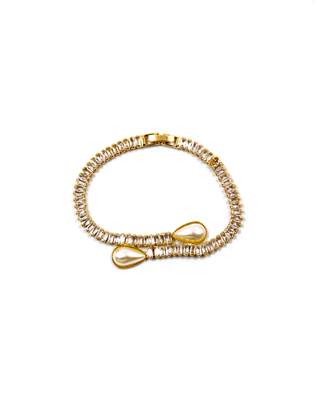 Pulsera dorada de piedras con piedra - M1 Oro Laminado