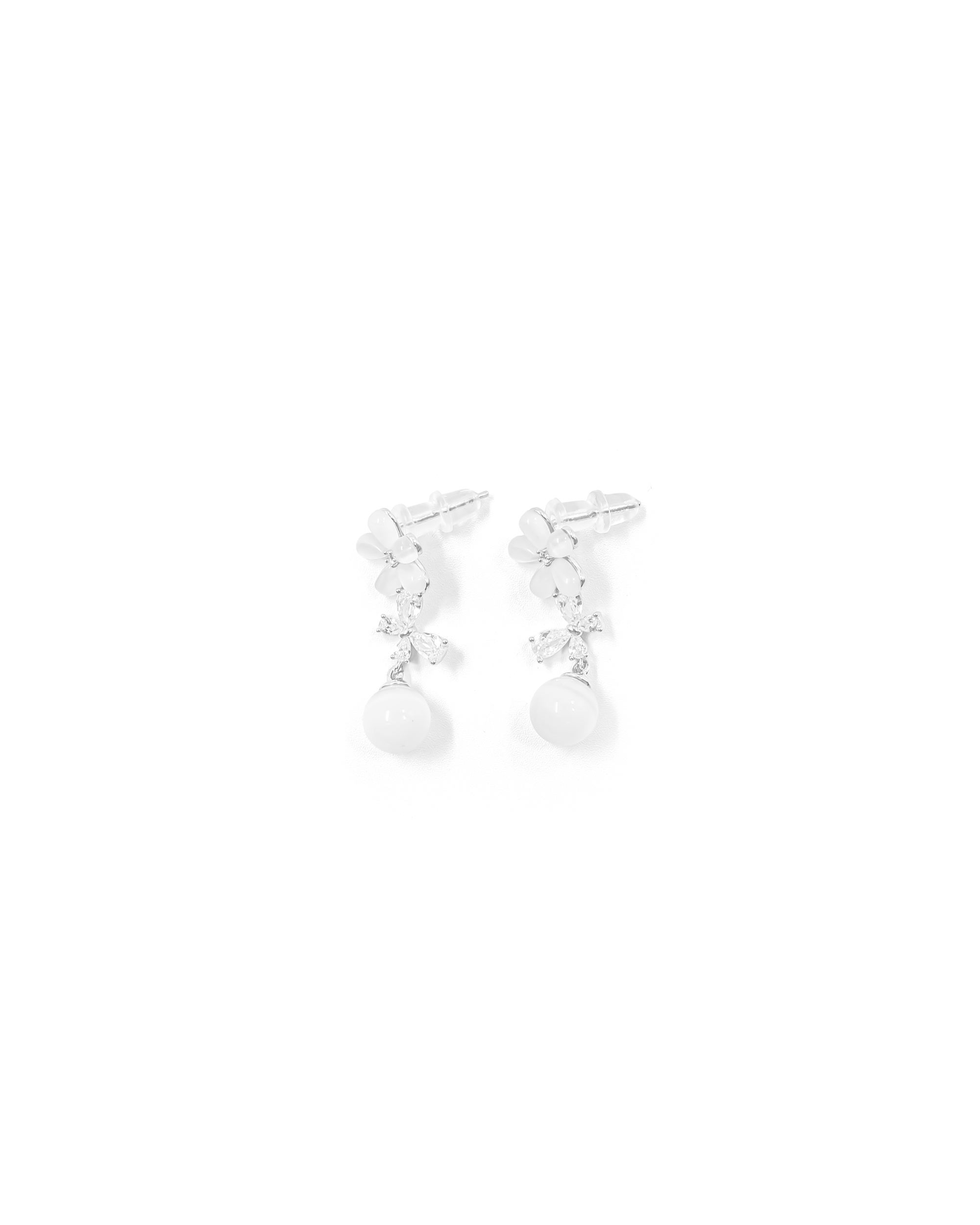 Aretes Largos Ansheli Plateados M20 Oro Laminado