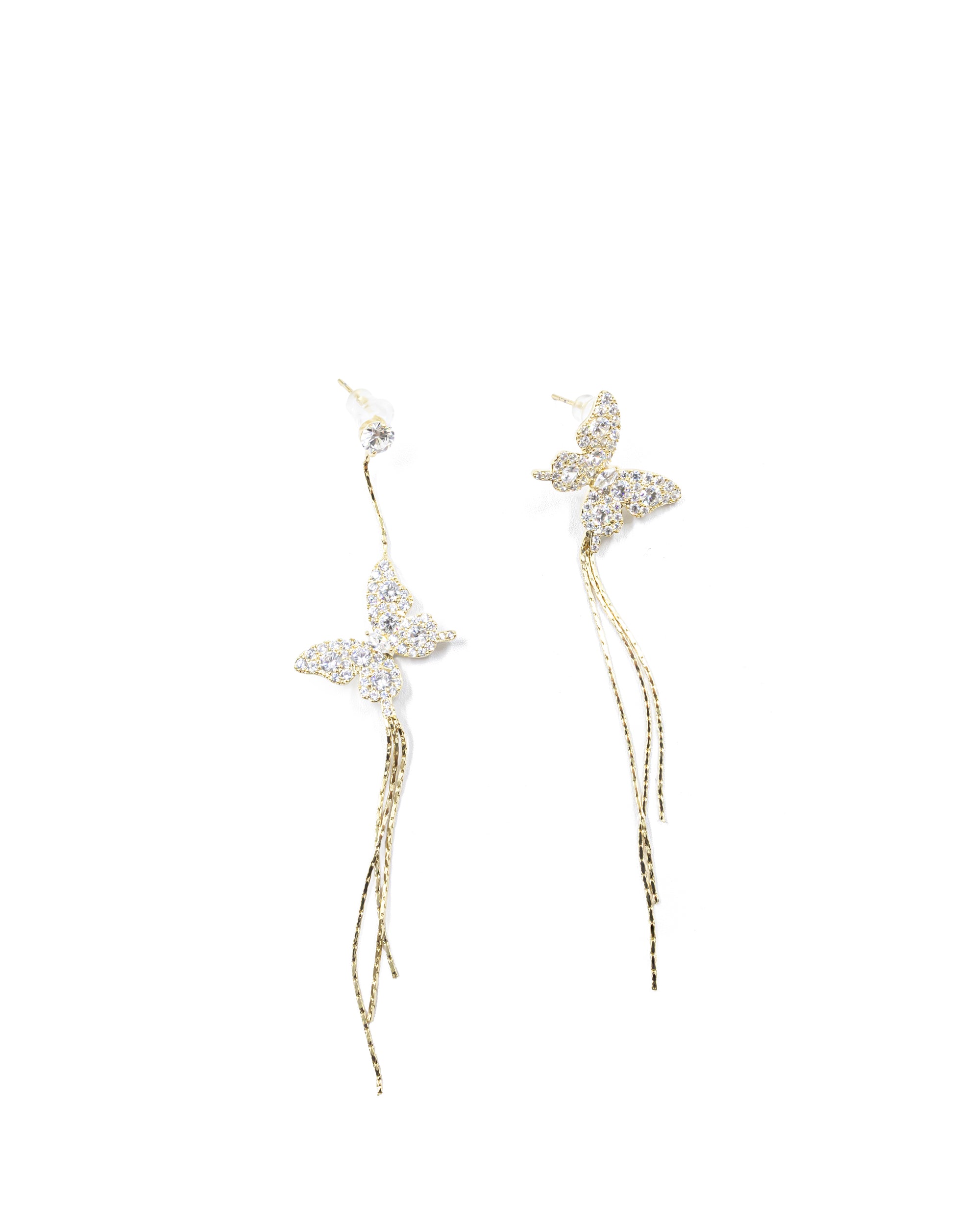 Aretes Largos Ansheli Dorados M9 Oro Laminado