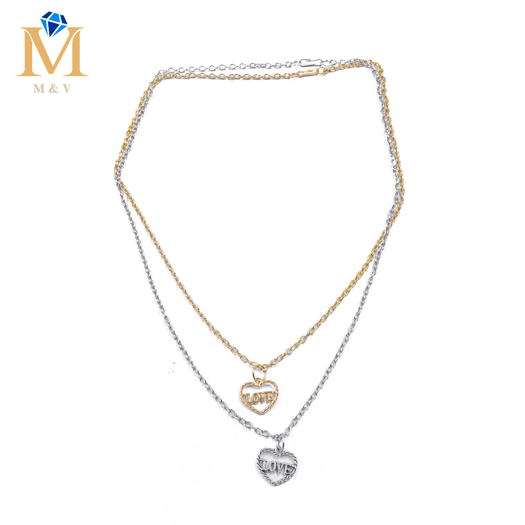 Collares en Pareja de corazón M8 Acero Inoxidable