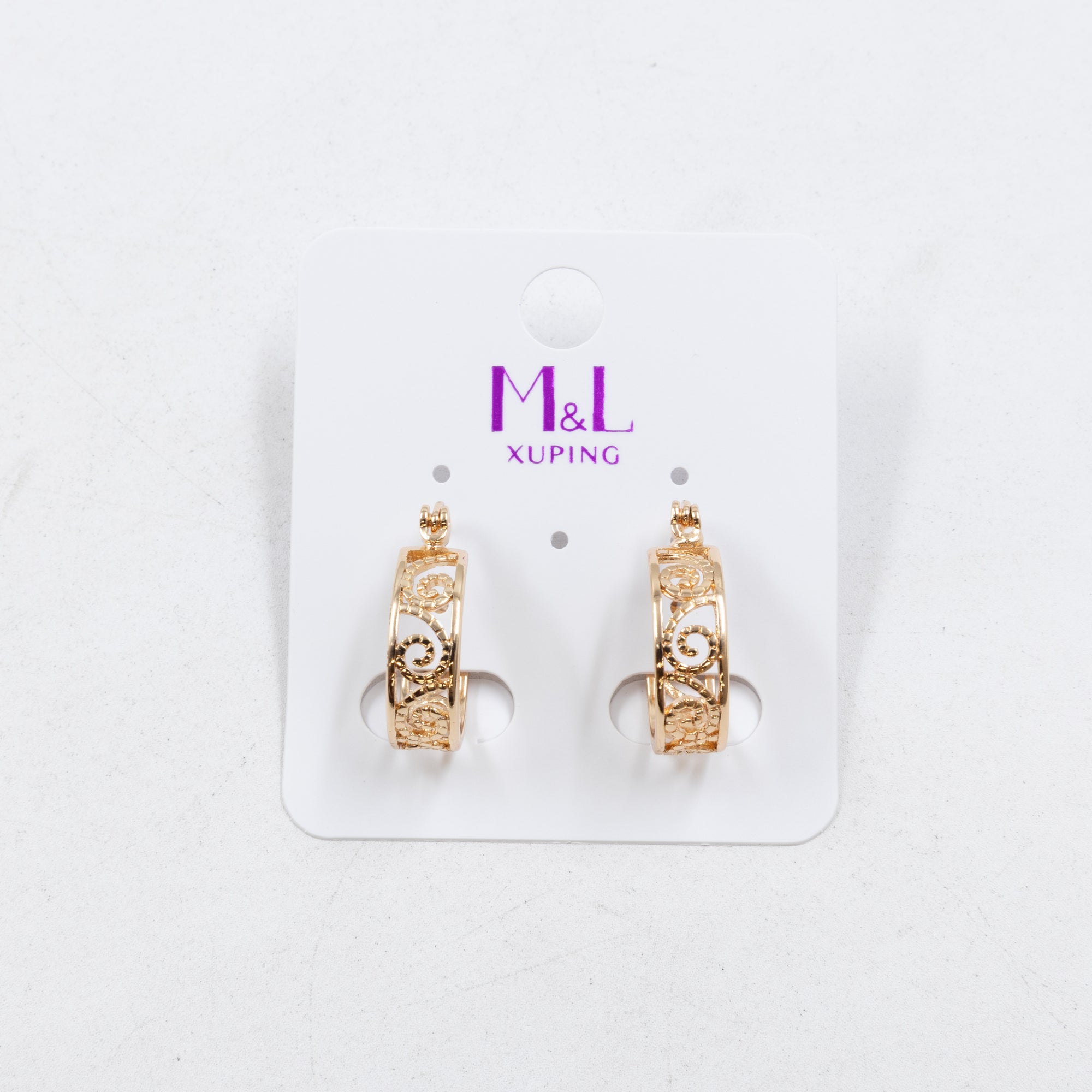 Aretes Xuping Dorados M2 Oro Laminado