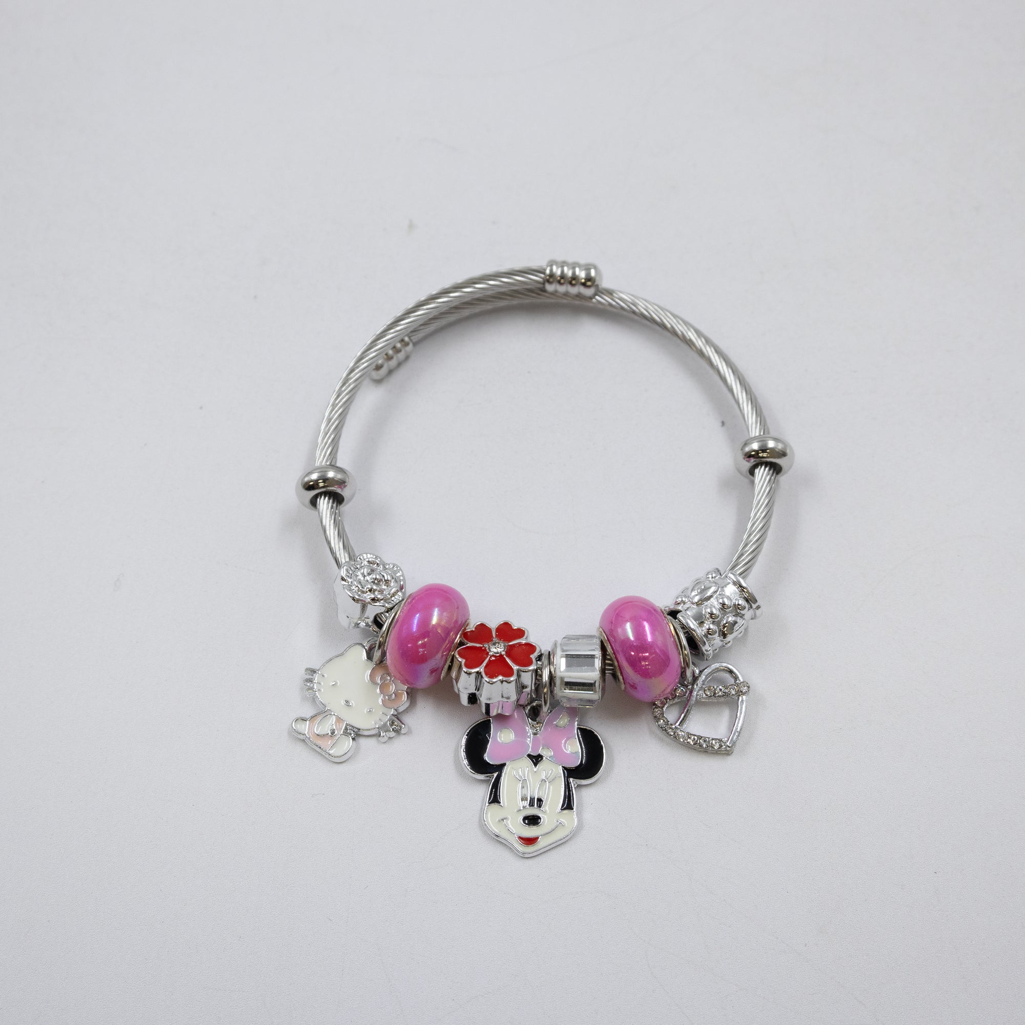 Pulsera tipo Pandora Plateados M7 Oro Laminado