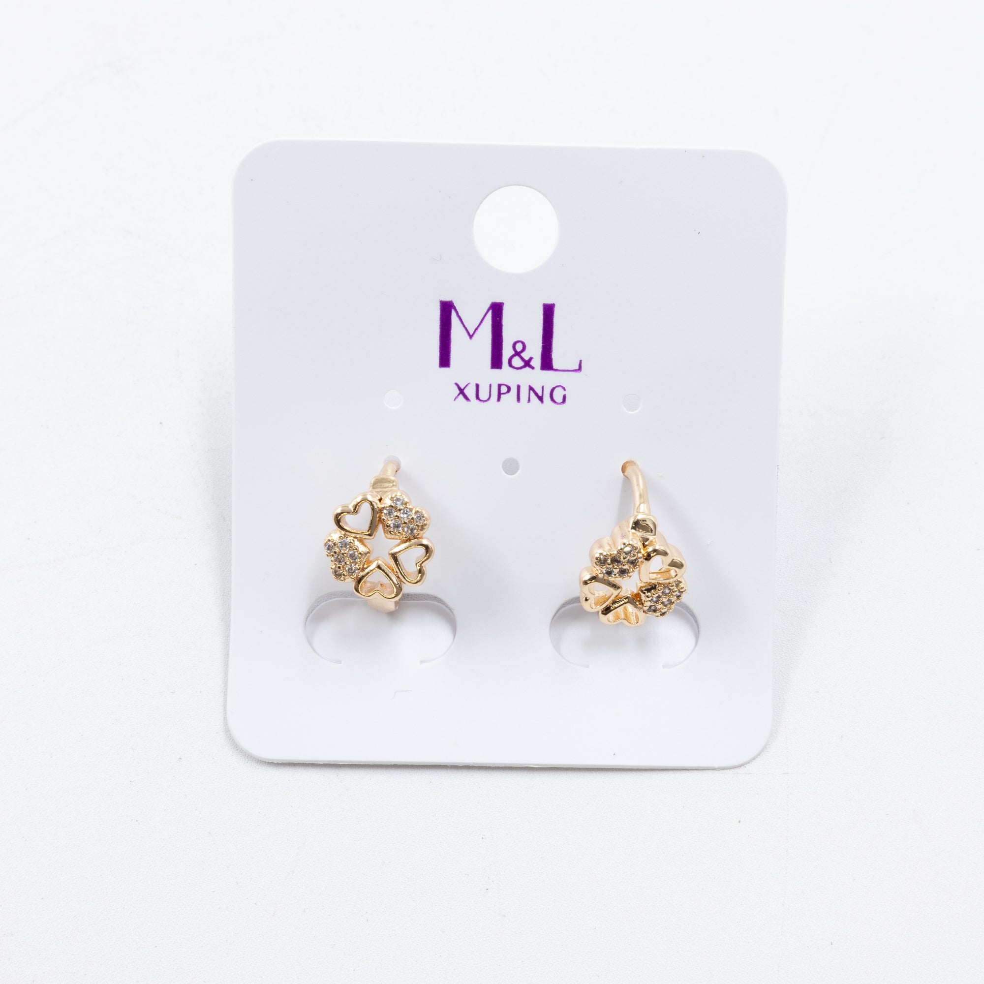 Aretes Dorados Xuping de Aro M2 Oro Laminado