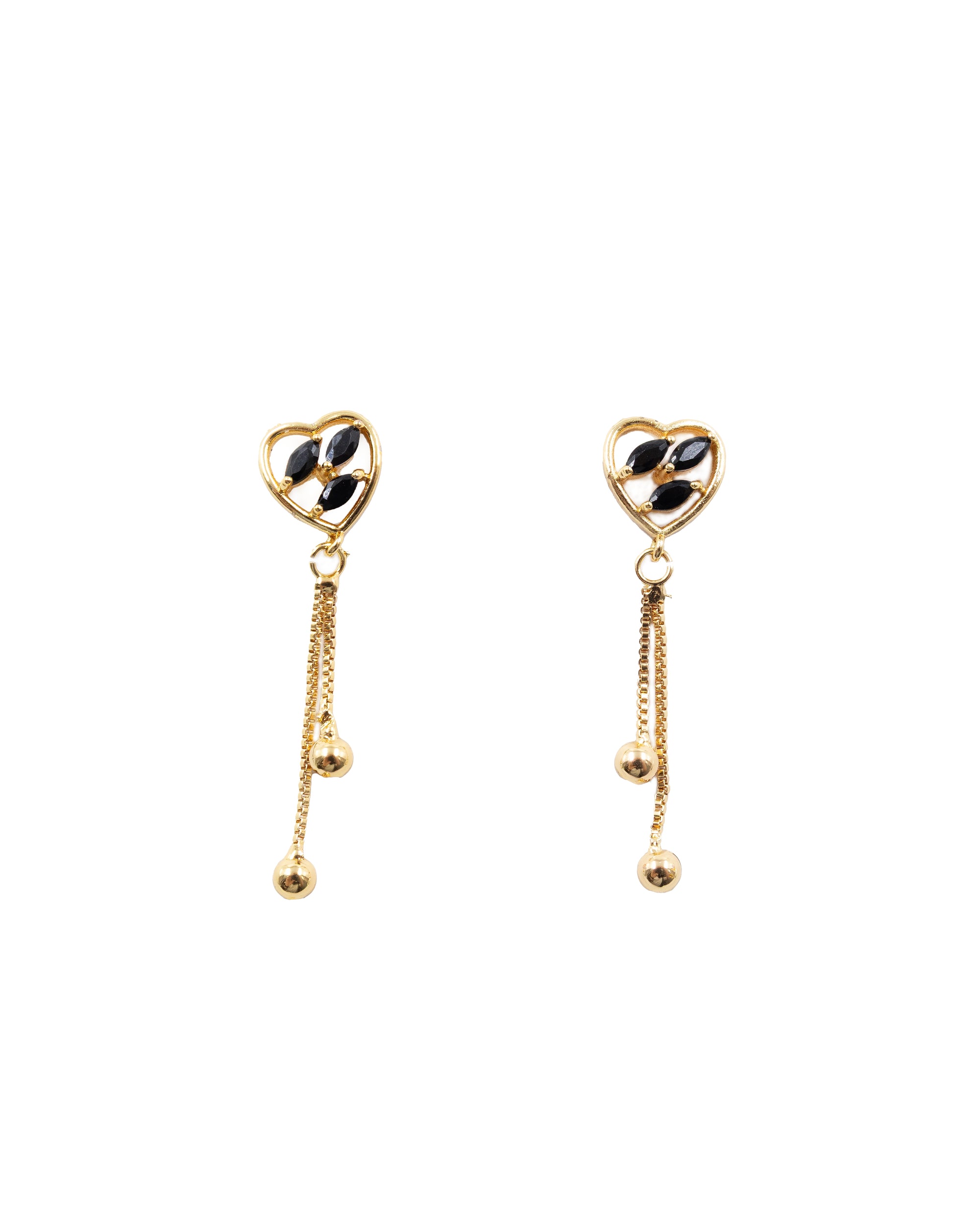 Aretes Dorados Largos M5 Oro Laminado